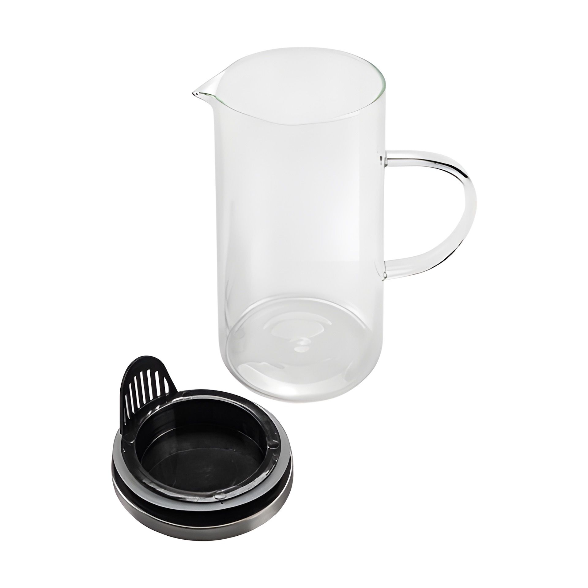 Glaskrug 1,4 l mit Edelstahldeckel