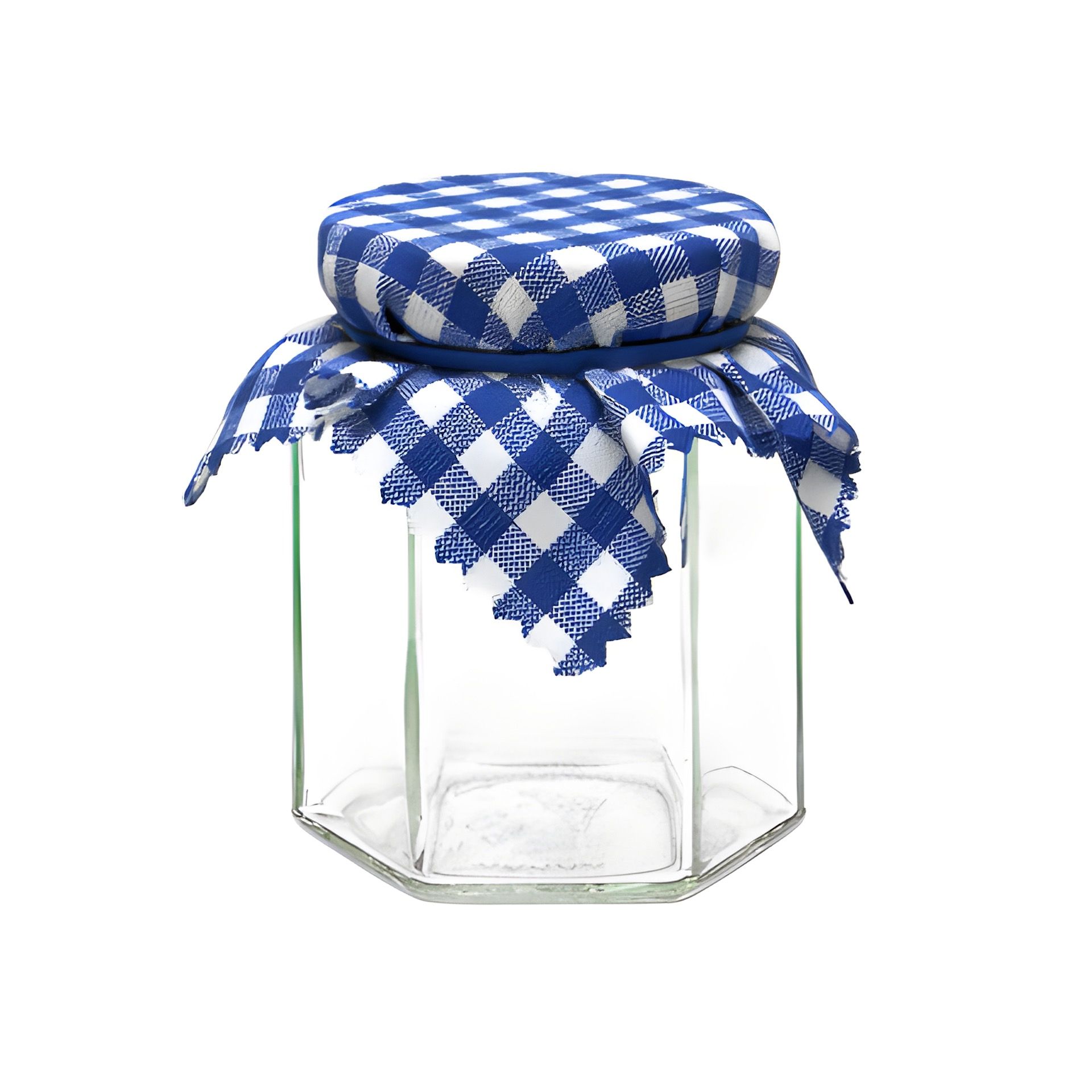 Deckchen 150 mm blau kariert (Karton, 5000 Stück)