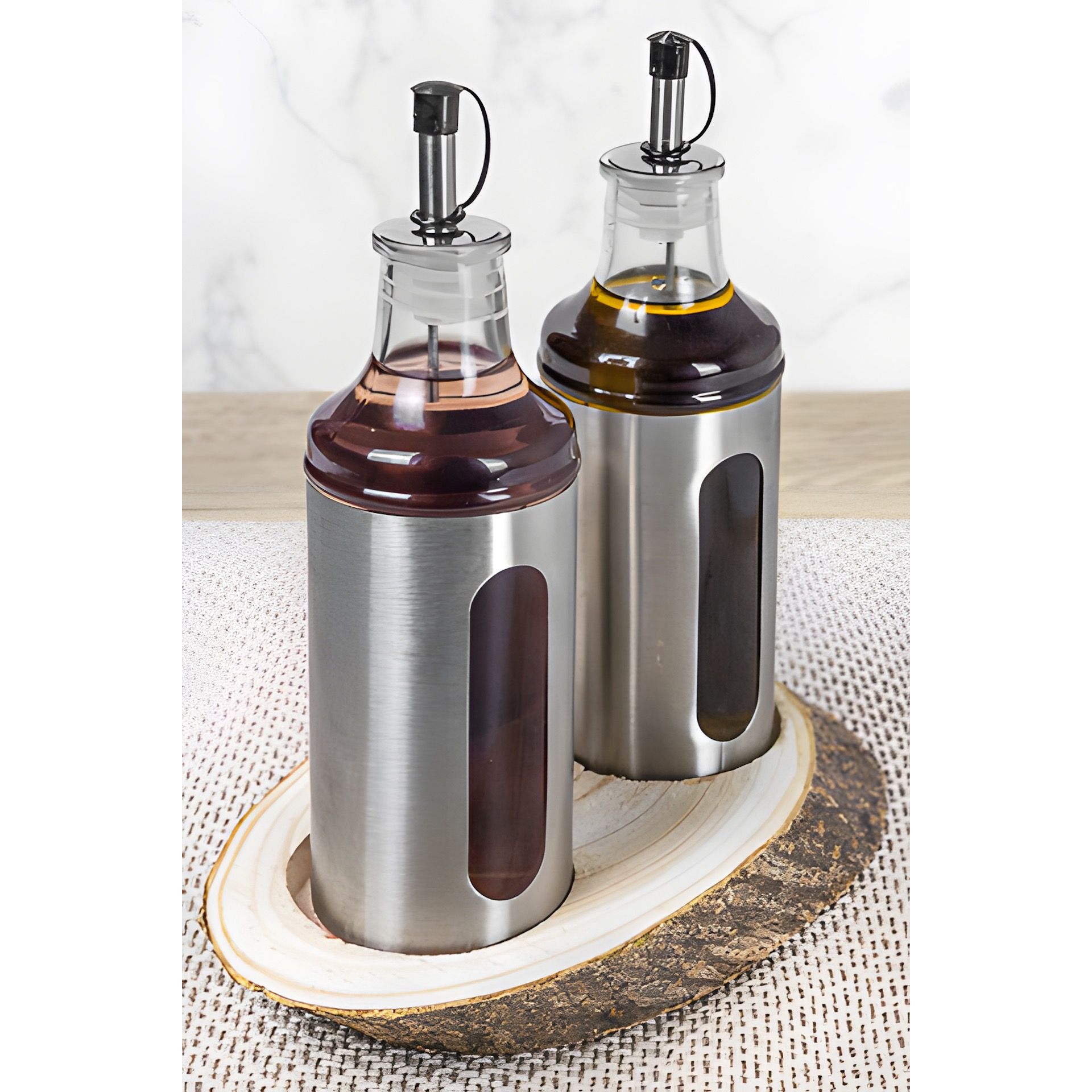 Ölspender 400 ml in Edelstahlhülle