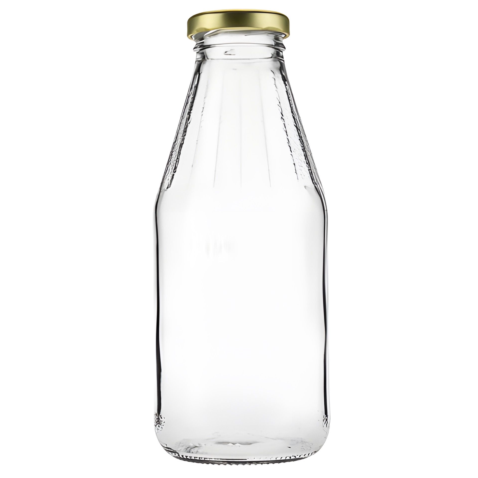 Weithalsflasche  500 ml mit Facetten Typ A