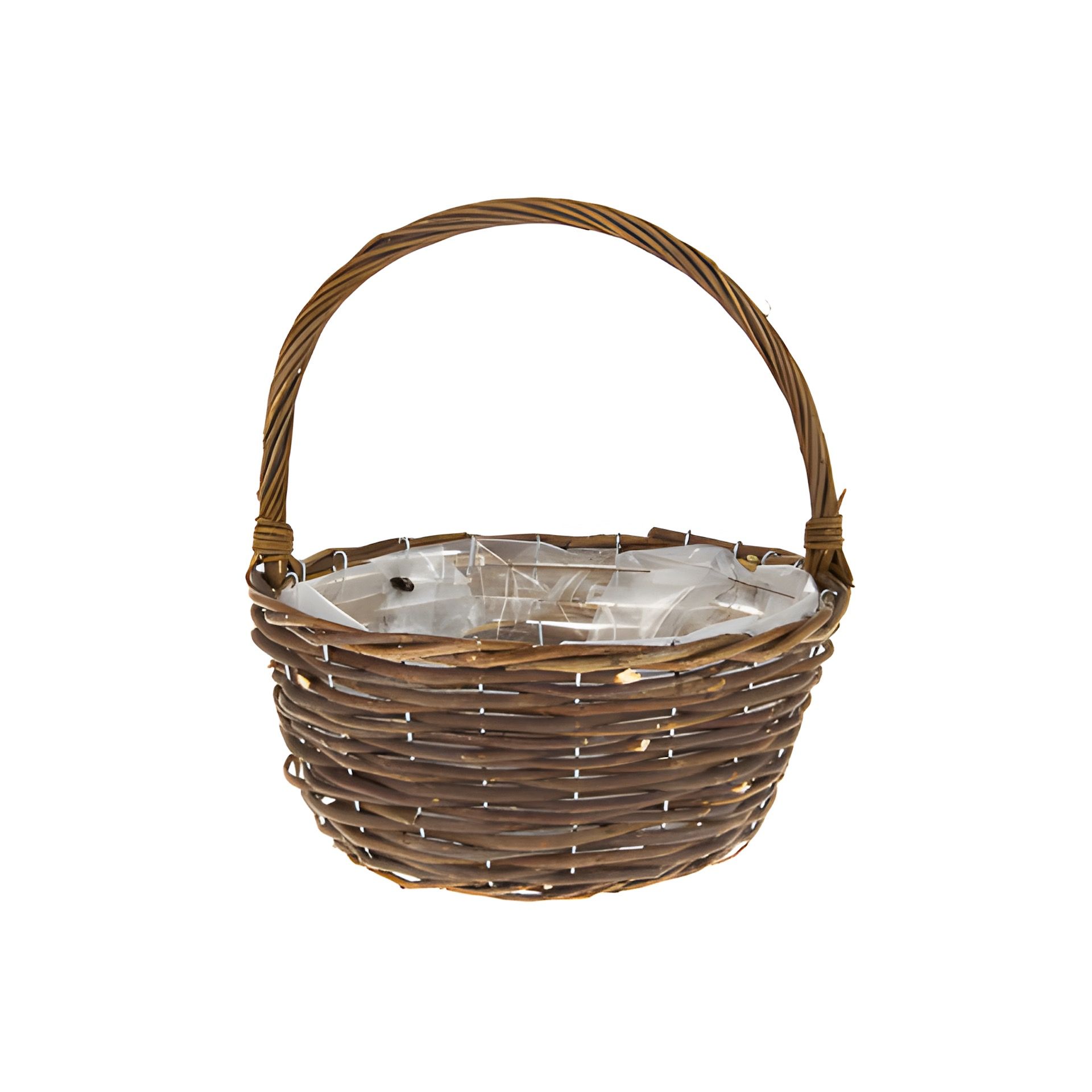 Henkel-Weidenkorb dunkel Ø 26 cm