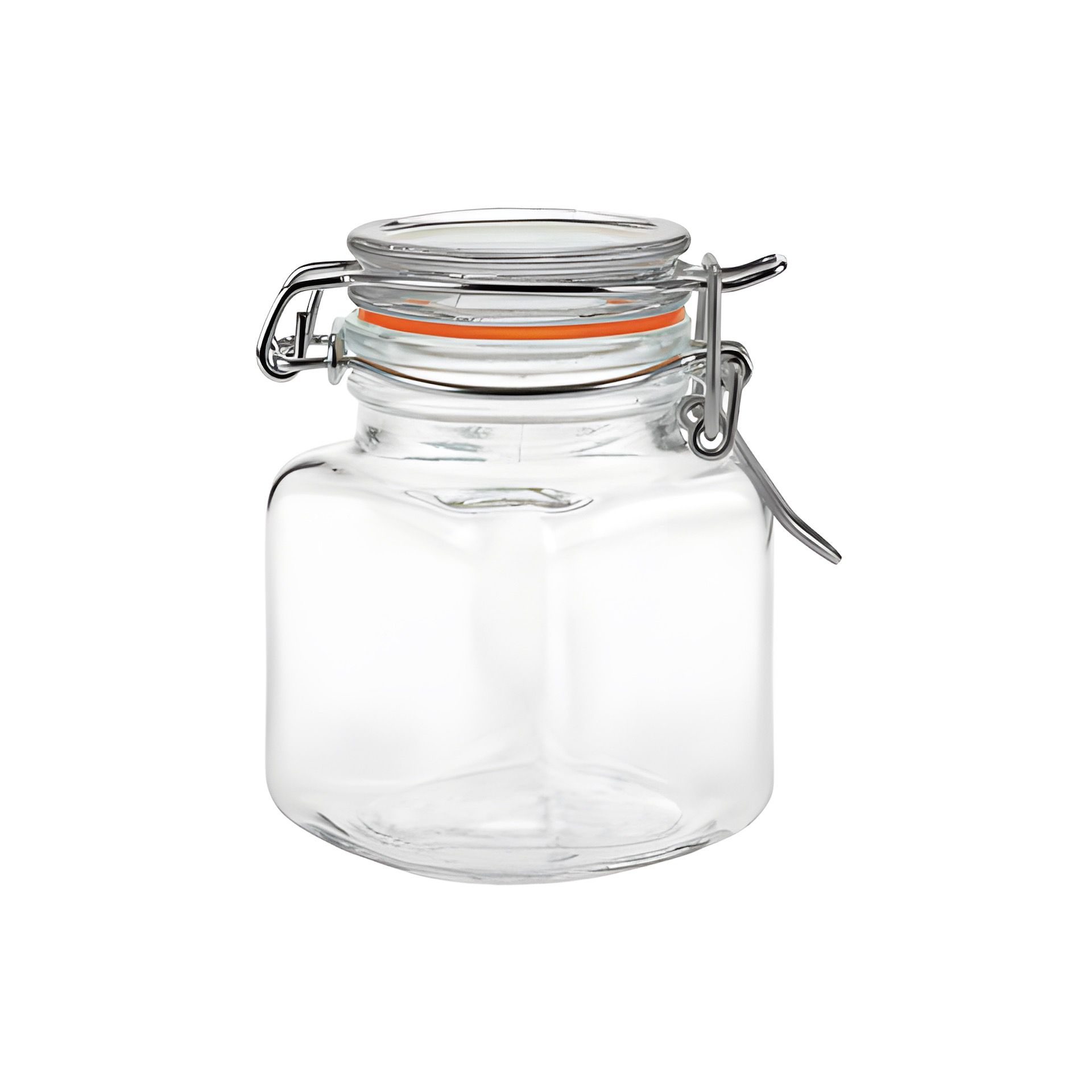 Bügelglas  100 ml eckig