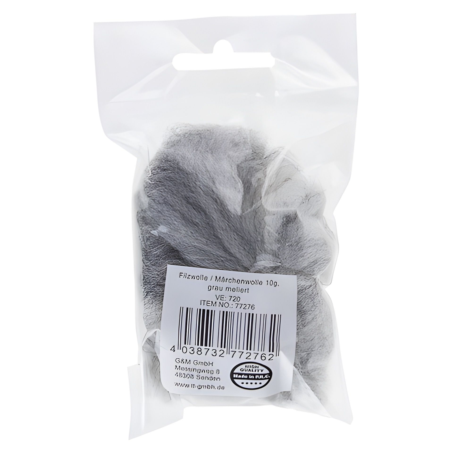 Filzwolle grau meliert, 10 g