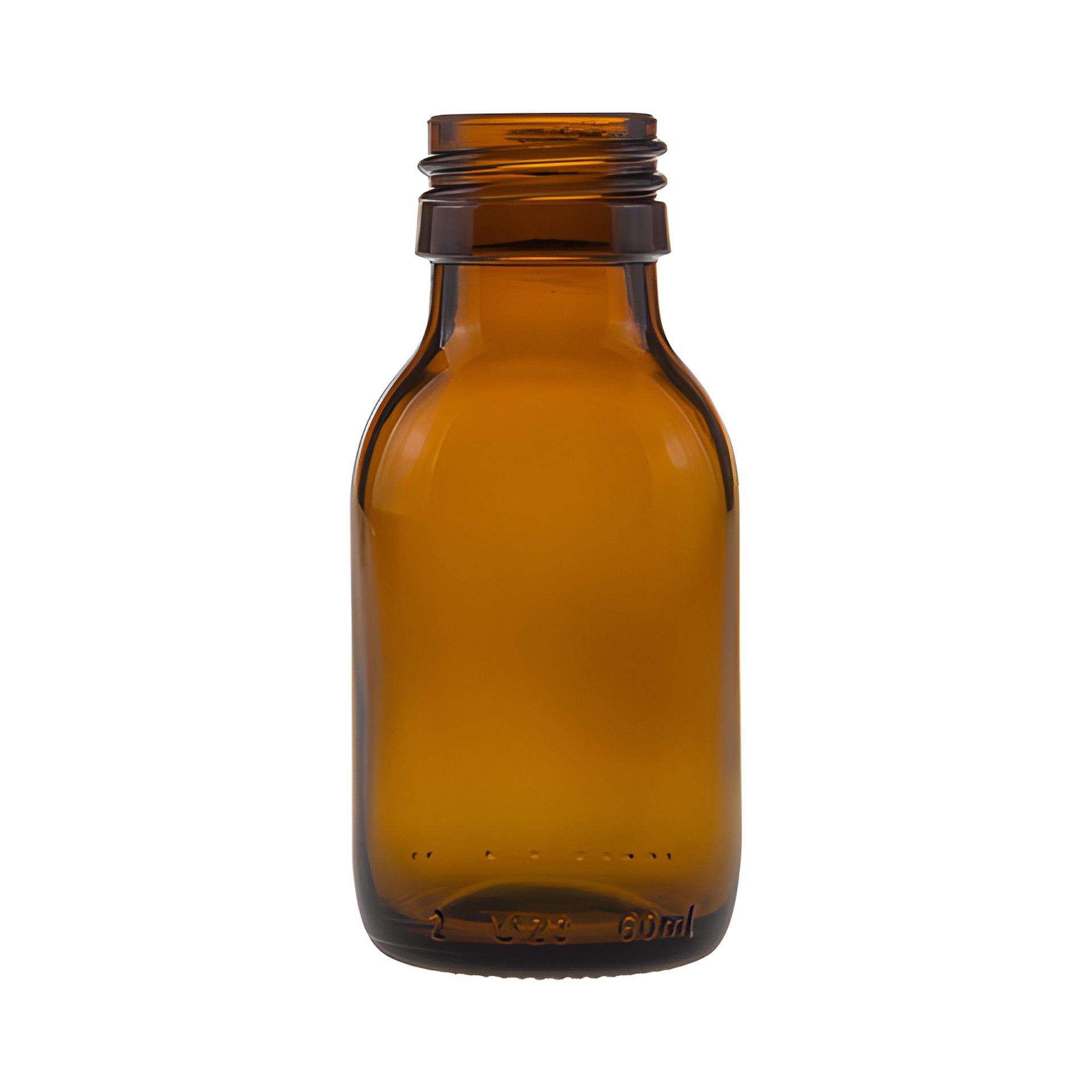 Glasflasche  60 ml braun