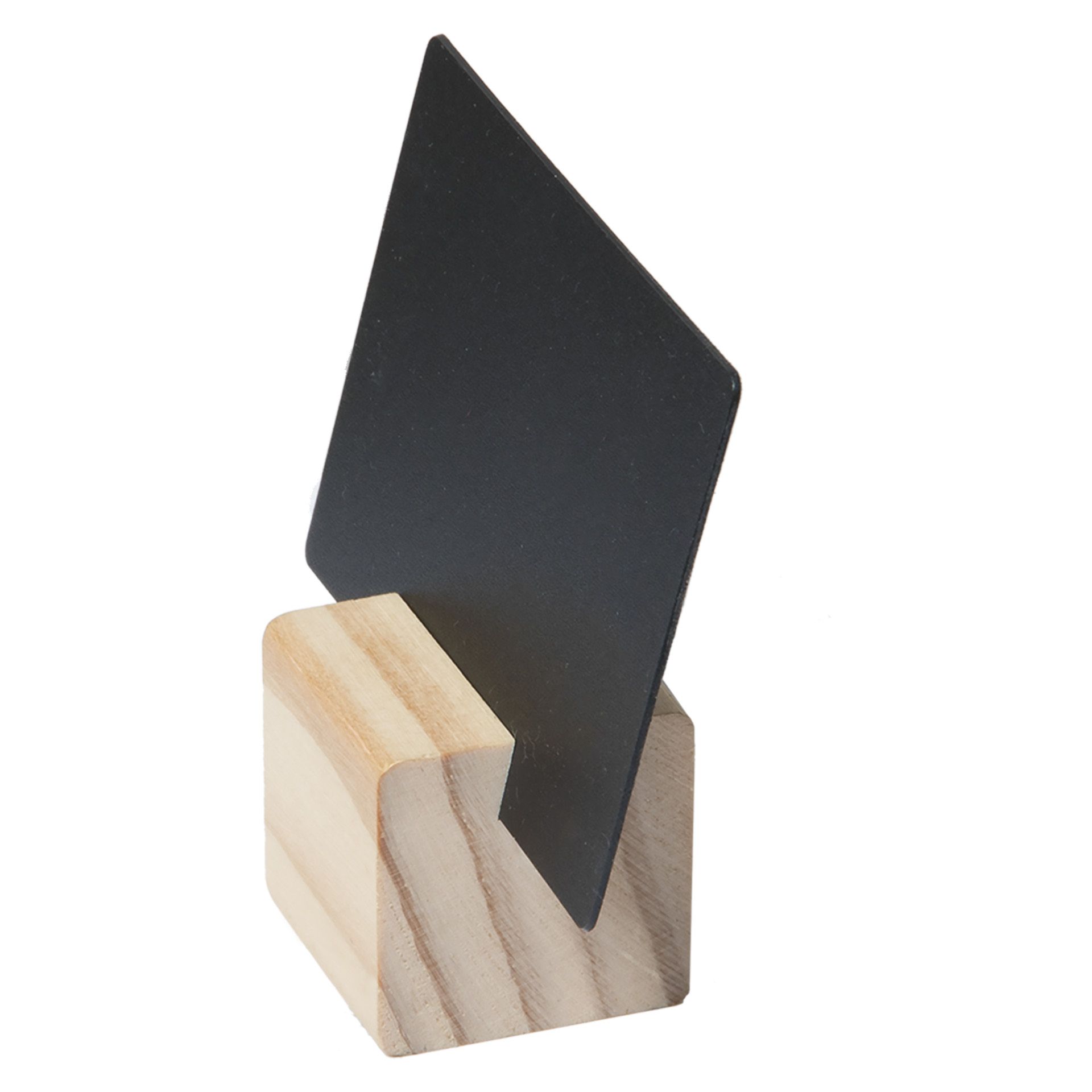 Kreidetafel mit Holzständer, 6 Stück plus Stift