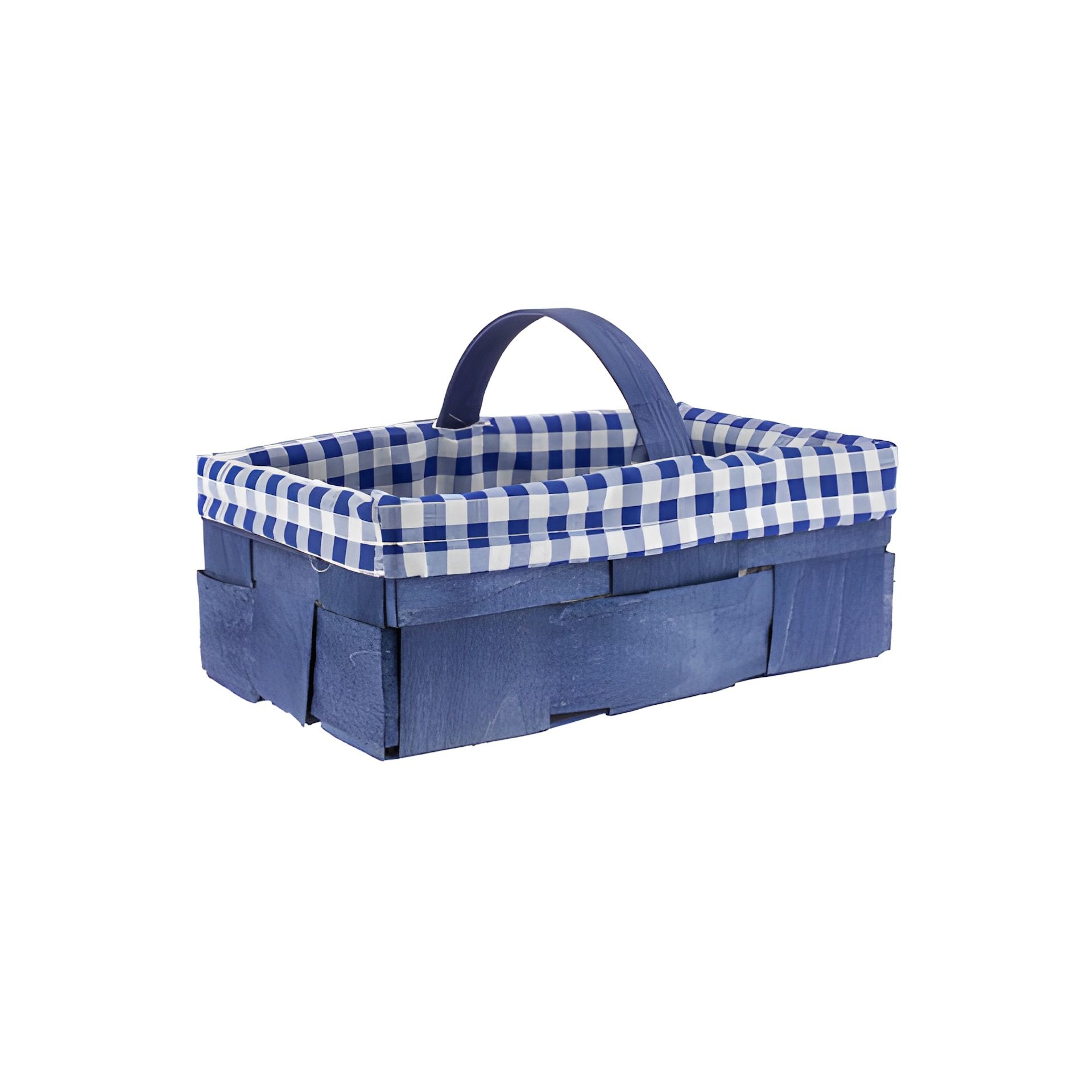 Spankorb mit Stoffbezug 27 x 18 x 10 cm blau