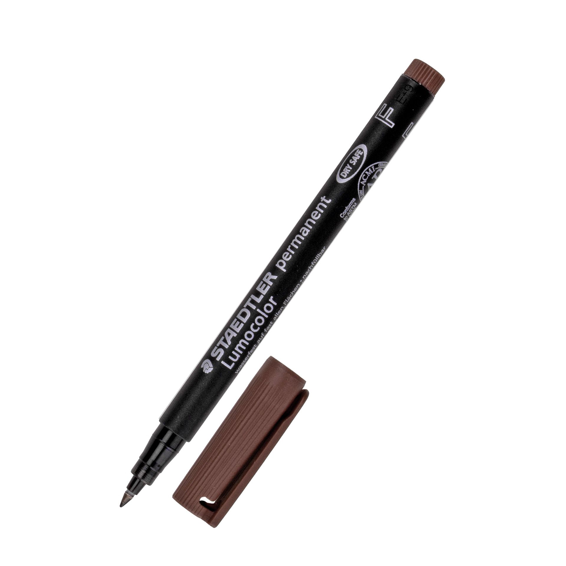 Permanent Marker Lumocolor braun F
