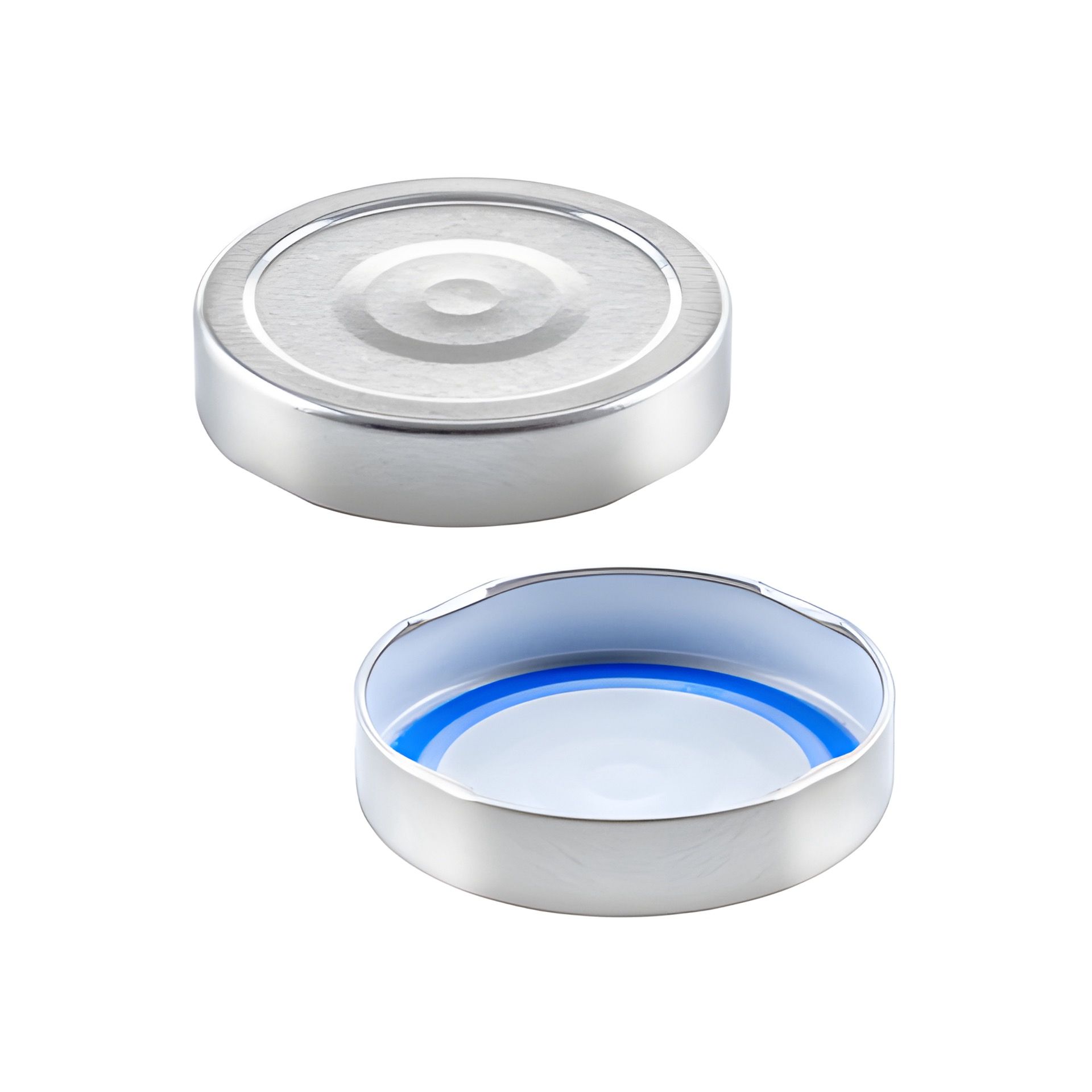 TO  66 Deep silber ster. mit Button BLUESEAL