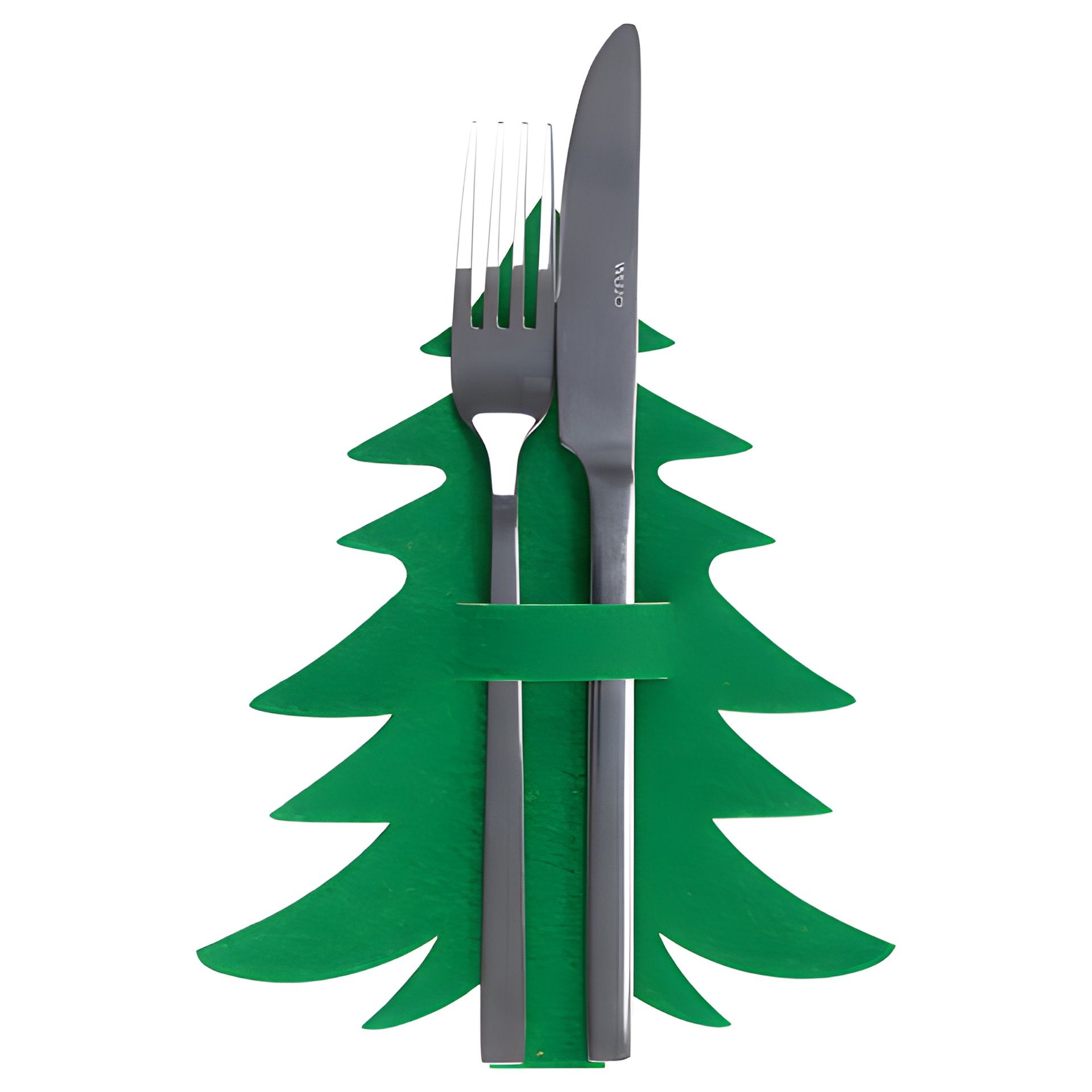 Besteckhalter 'Tannenbaum' grün, 6 Stück