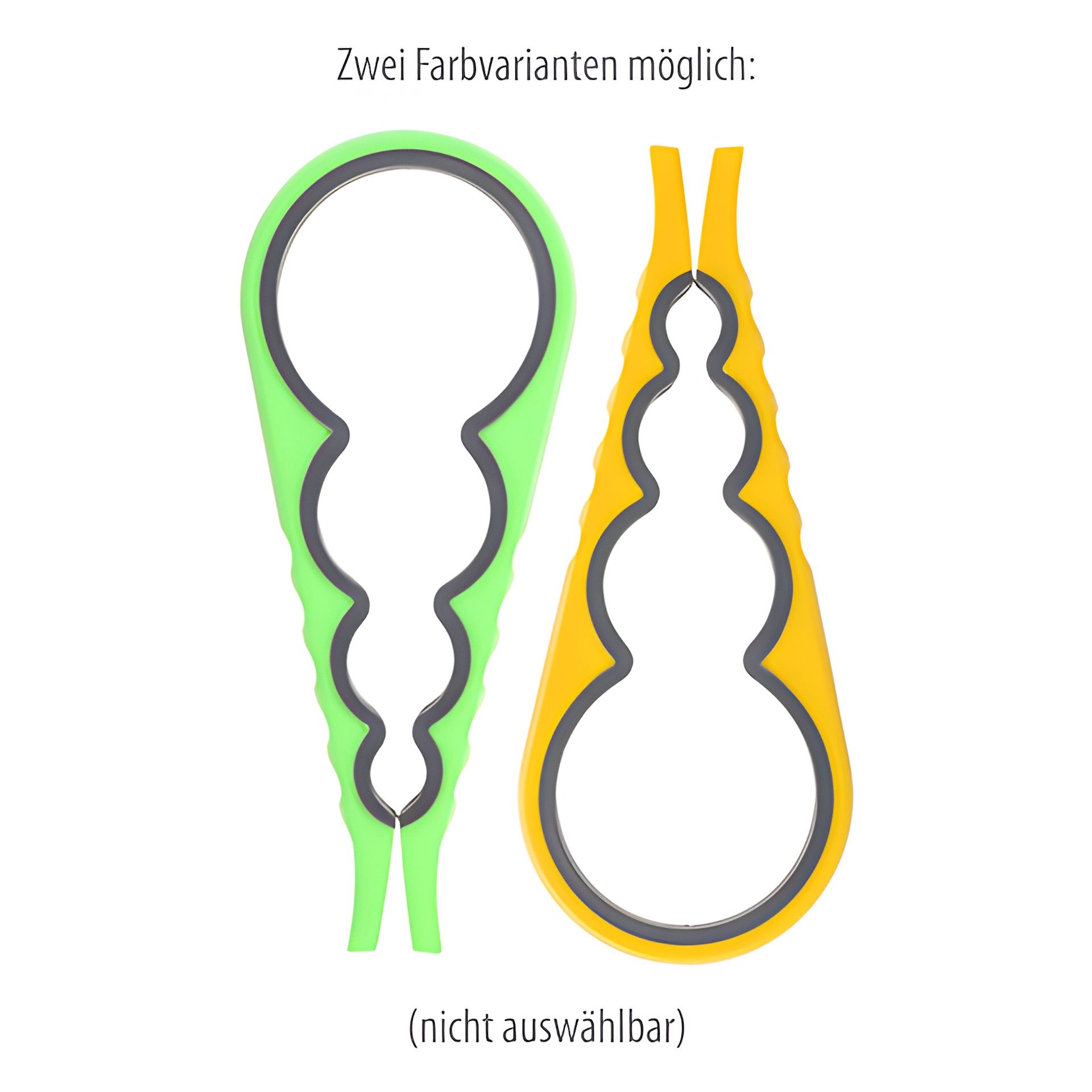 Gläser- und Flaschenöffner, gelb oder grün