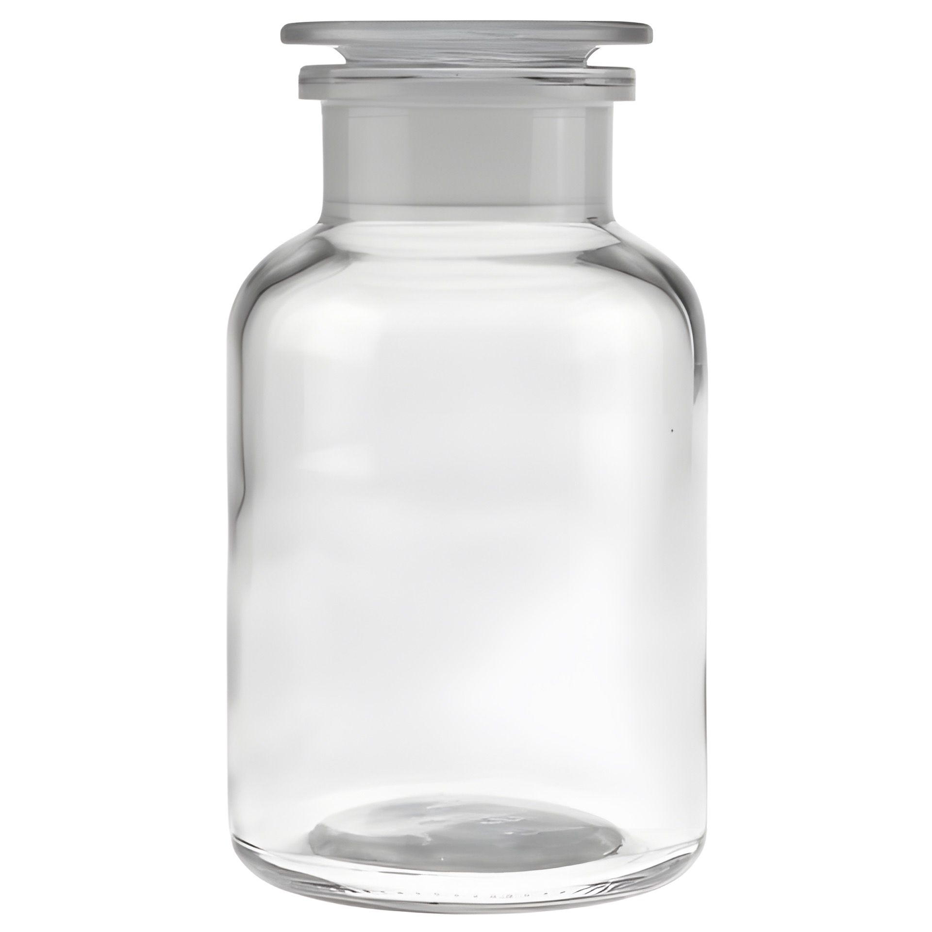 Apothekerflasche mit Glasstopfen 1000 ml weiß