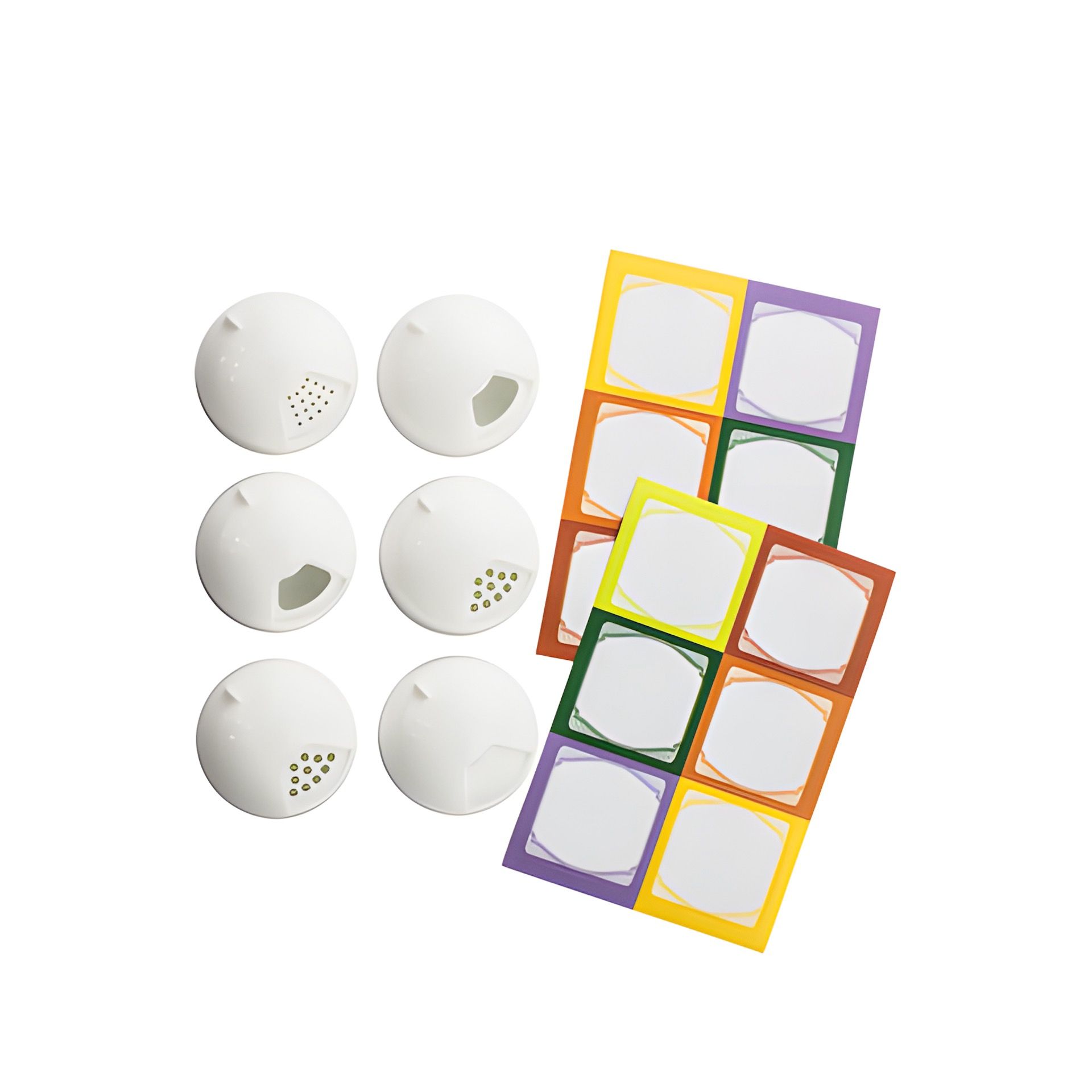 TO 38 Multikappe 6er plus 12 Etiketten, weiß