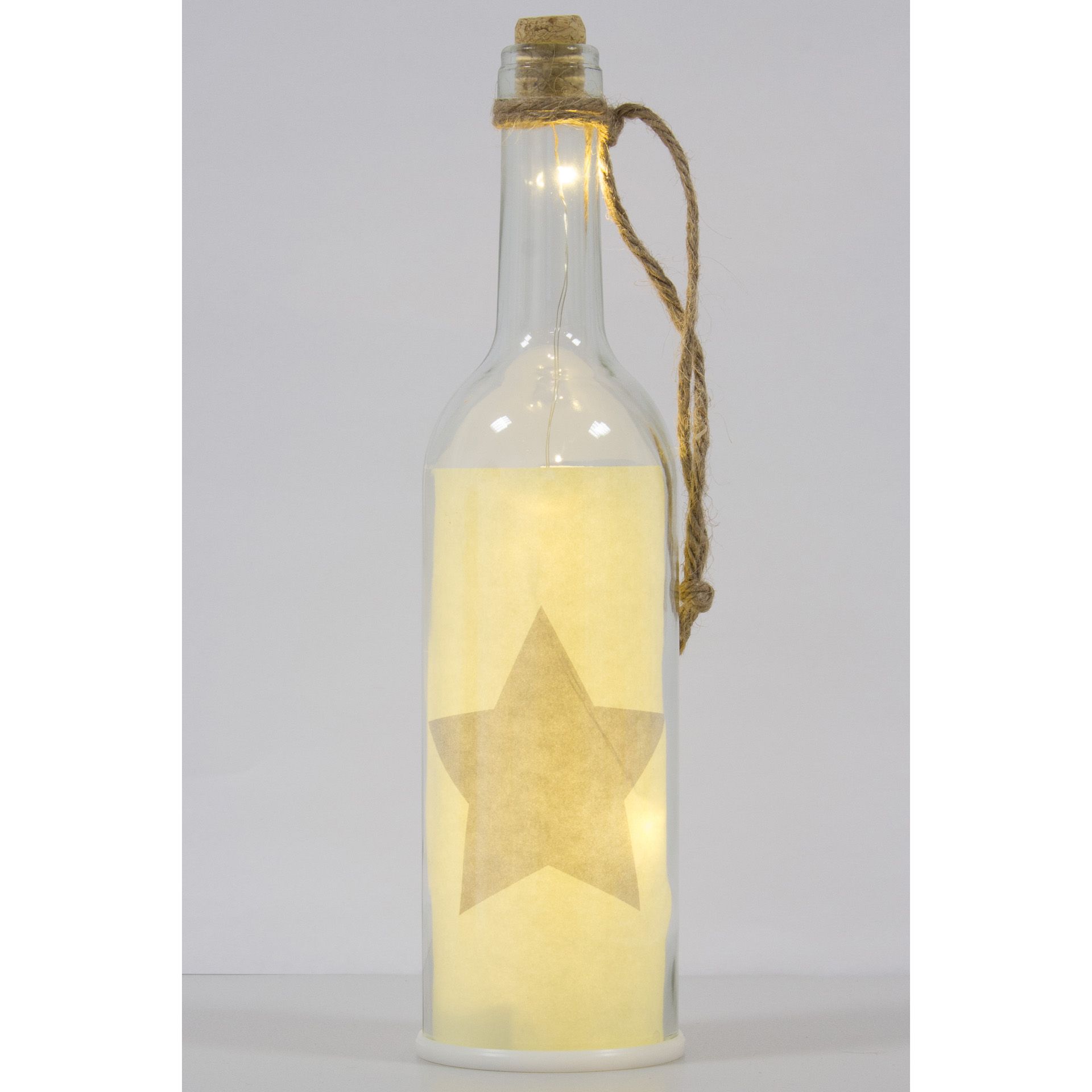 Flaschenlampe mit 5 LEDs, vanille