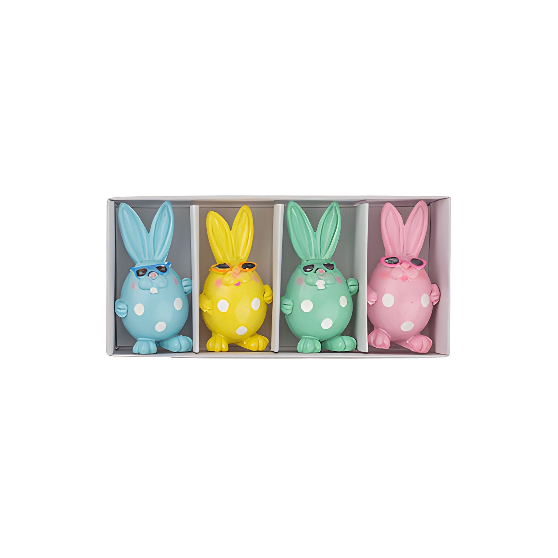 Deko-Figuren 'Ostereier-Hasen' 6 cm, 4 Stück