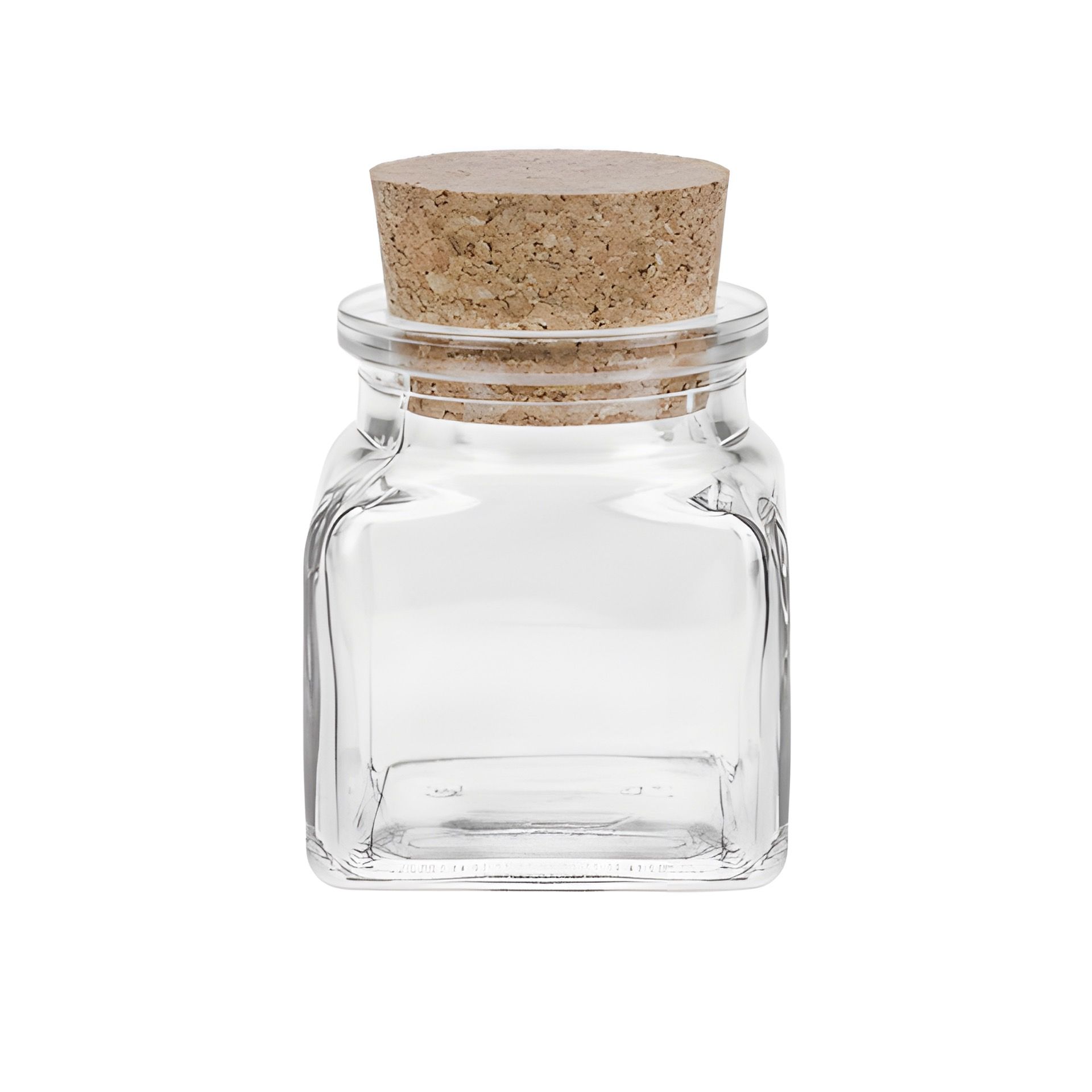 Korkenglas  120 ml quadratisch