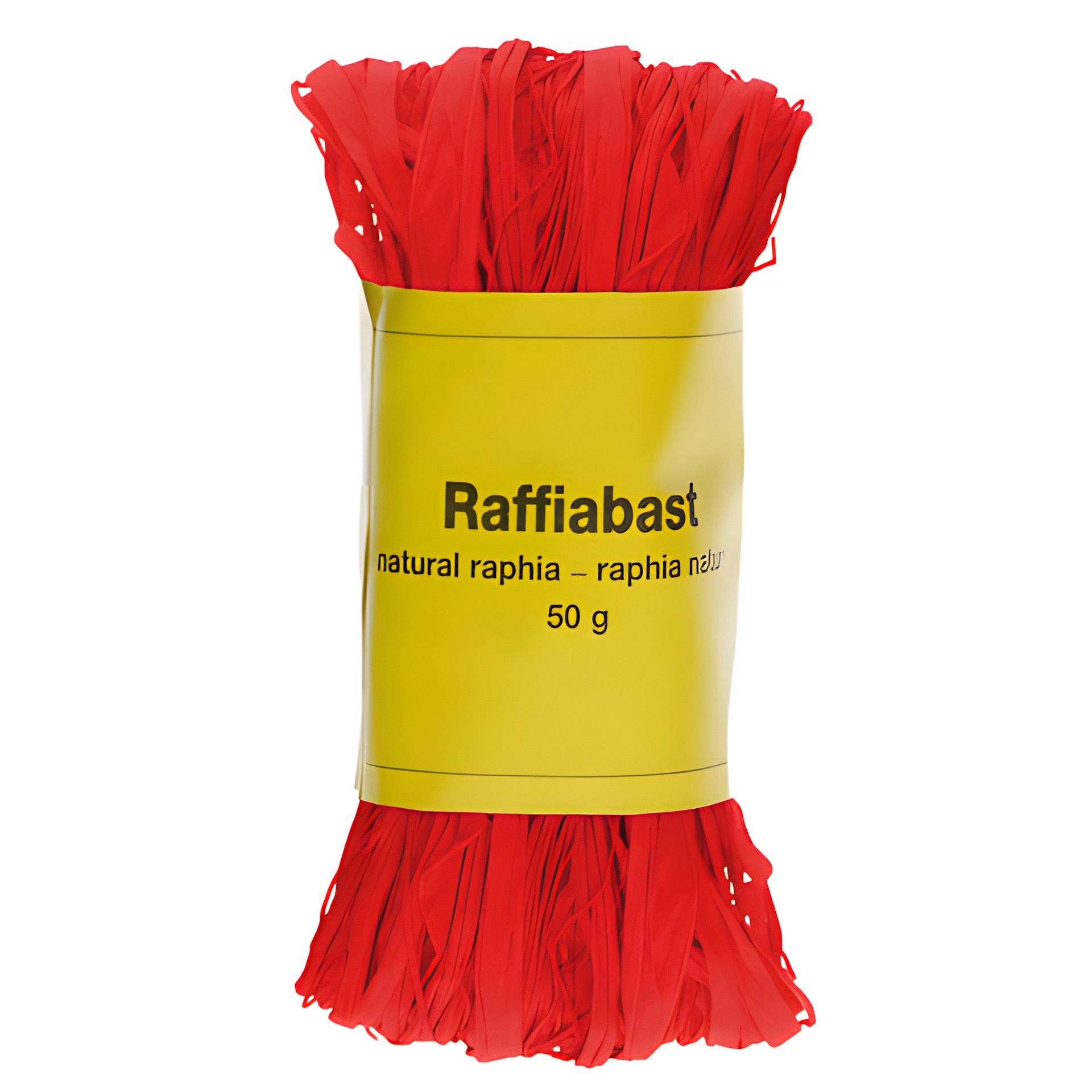 Raffia Bast 50 g rot