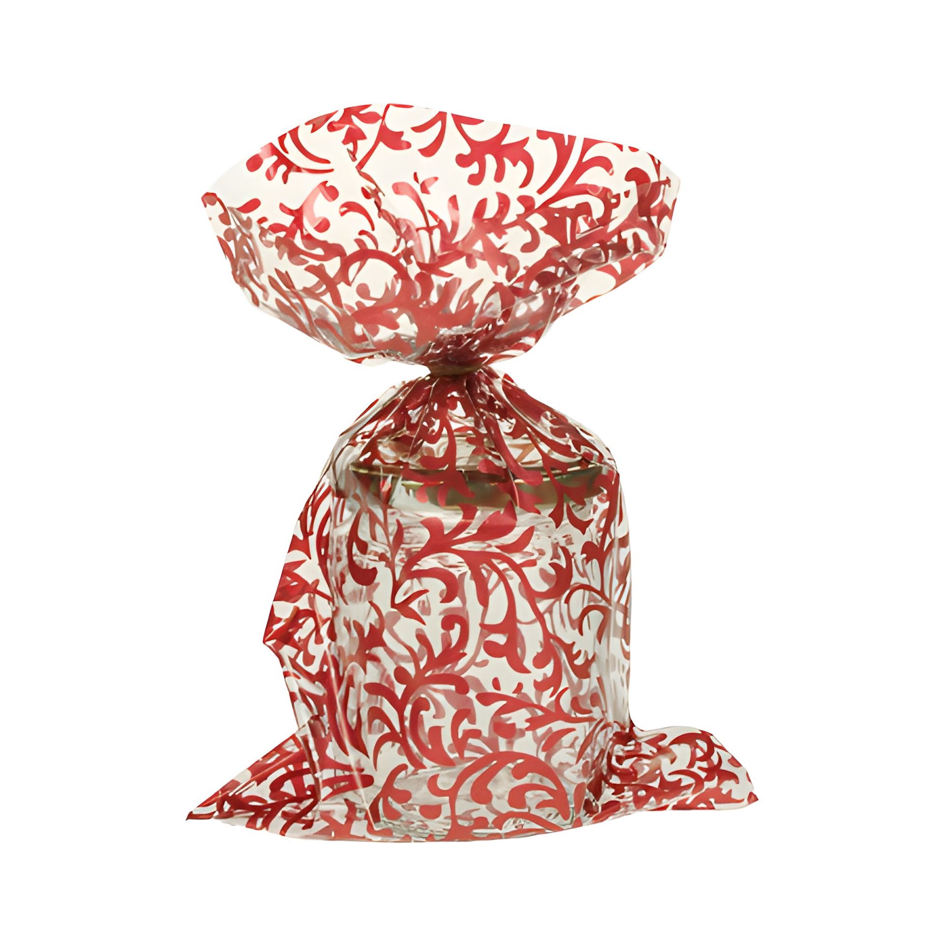 Schmuckbeutel 'Brokat' 15 x 25 cm rot, 10 Stück
