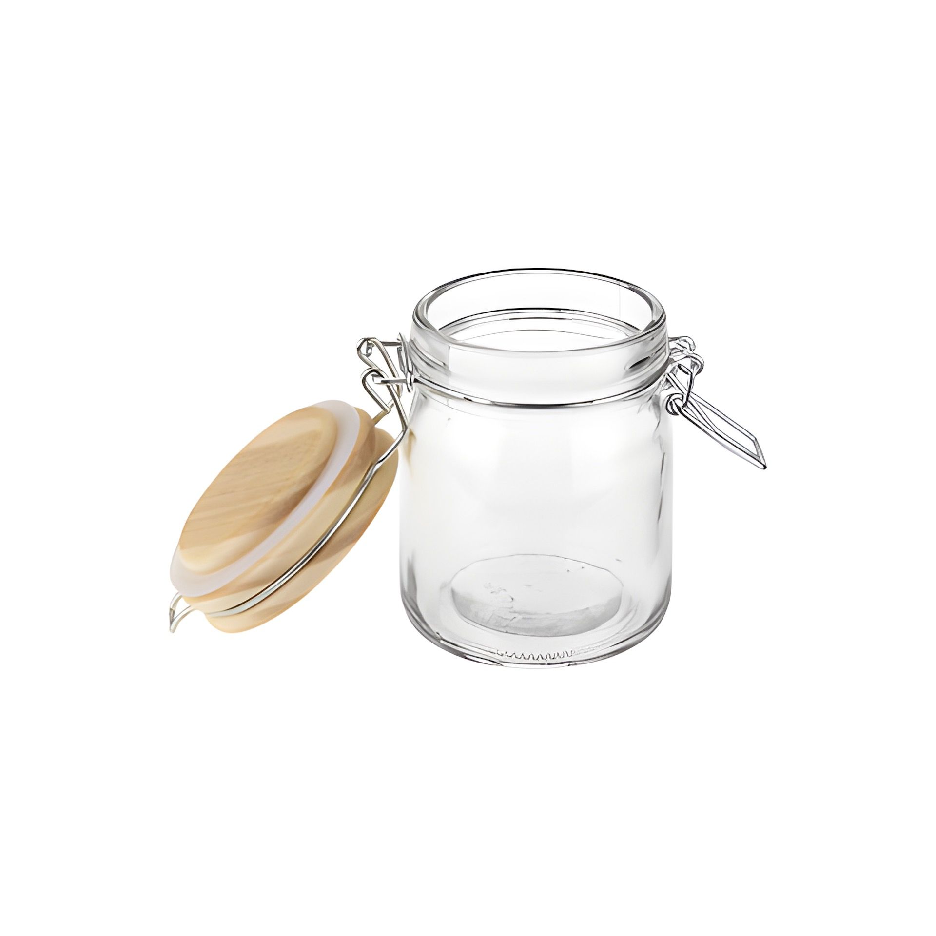 Bügelglas  170 ml mit Holzdeckel