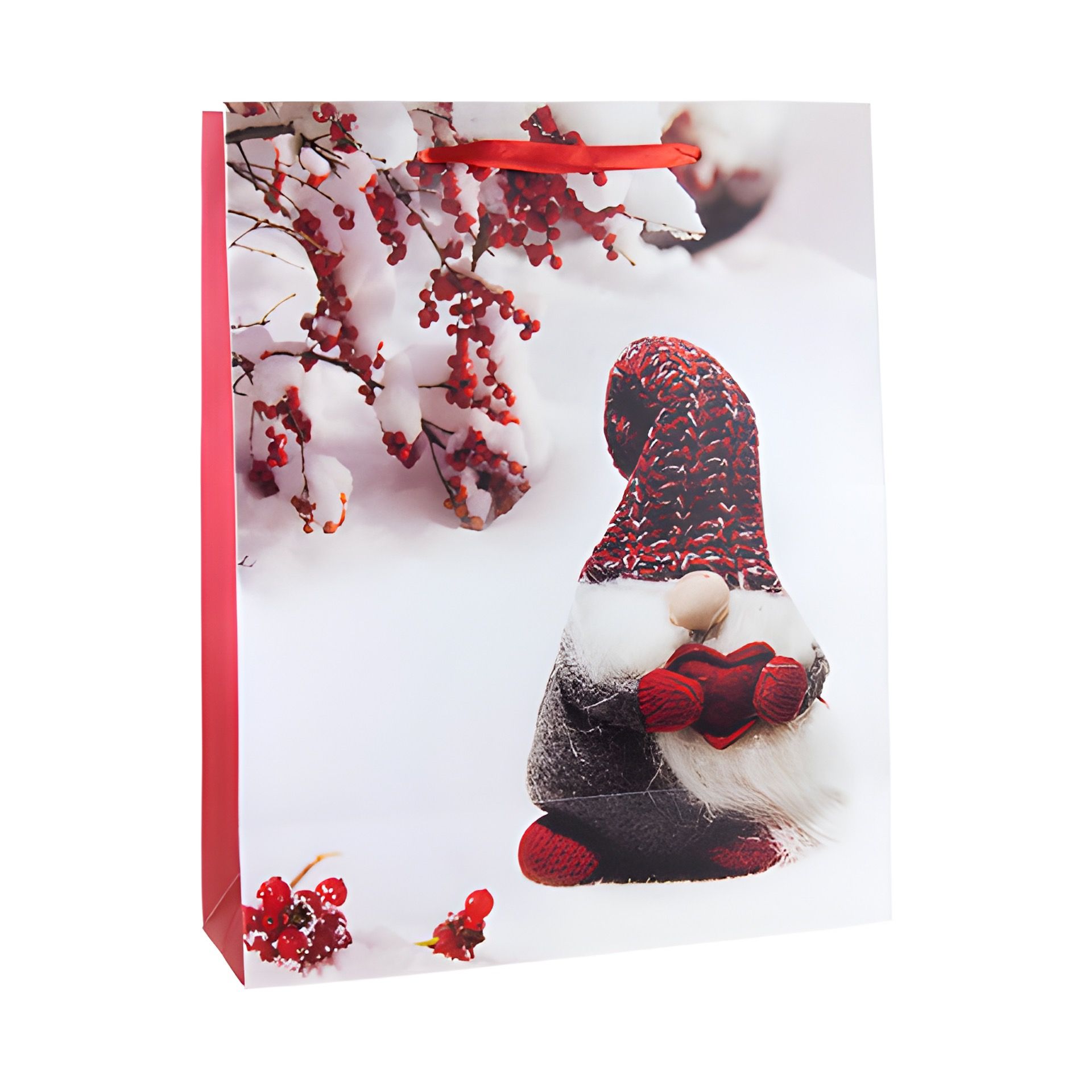 Geschenktüte 'Wichtel mit Strickmütze', groß