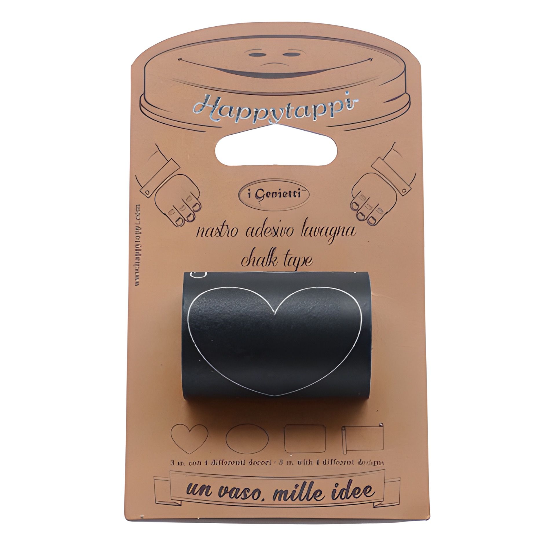 HappyTappi Tafelfolienband selbstklebend, 3 m, 50 mm