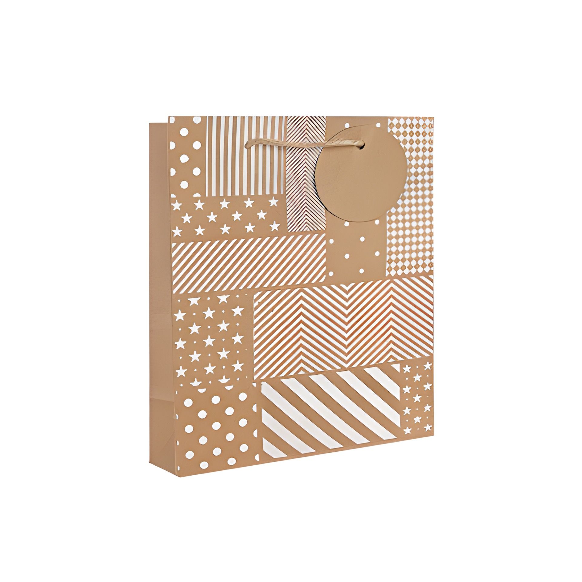 Geschenktüte 'Patchworkmuster', mittel