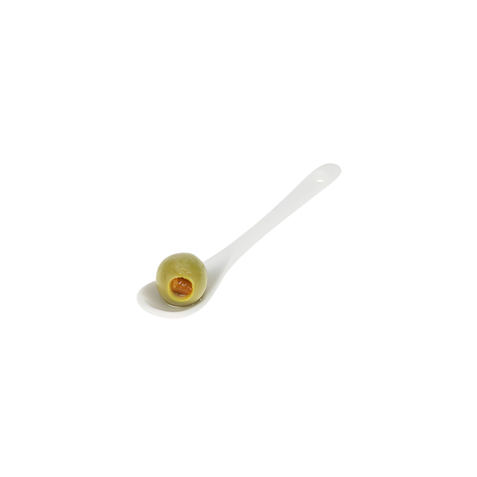 Löffelchen Porzellan 12,5 cm weiß, 6er Pack