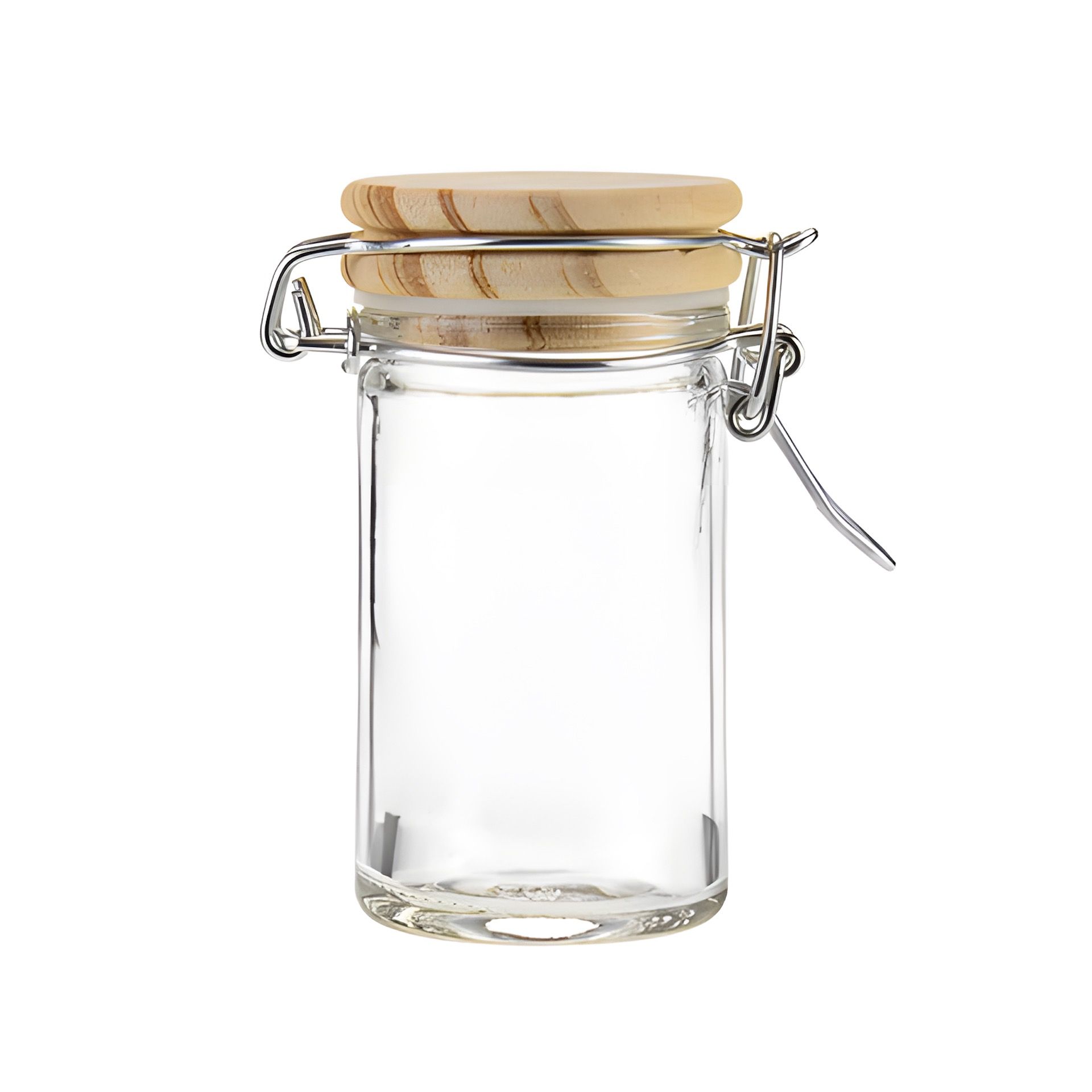 Bügelglas   60 ml mit Holzdeckel