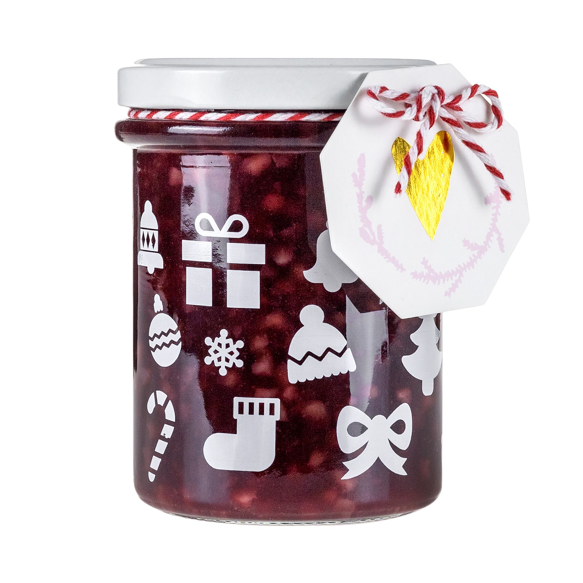 Sturzglas 215 ml 'Wintermotiv'