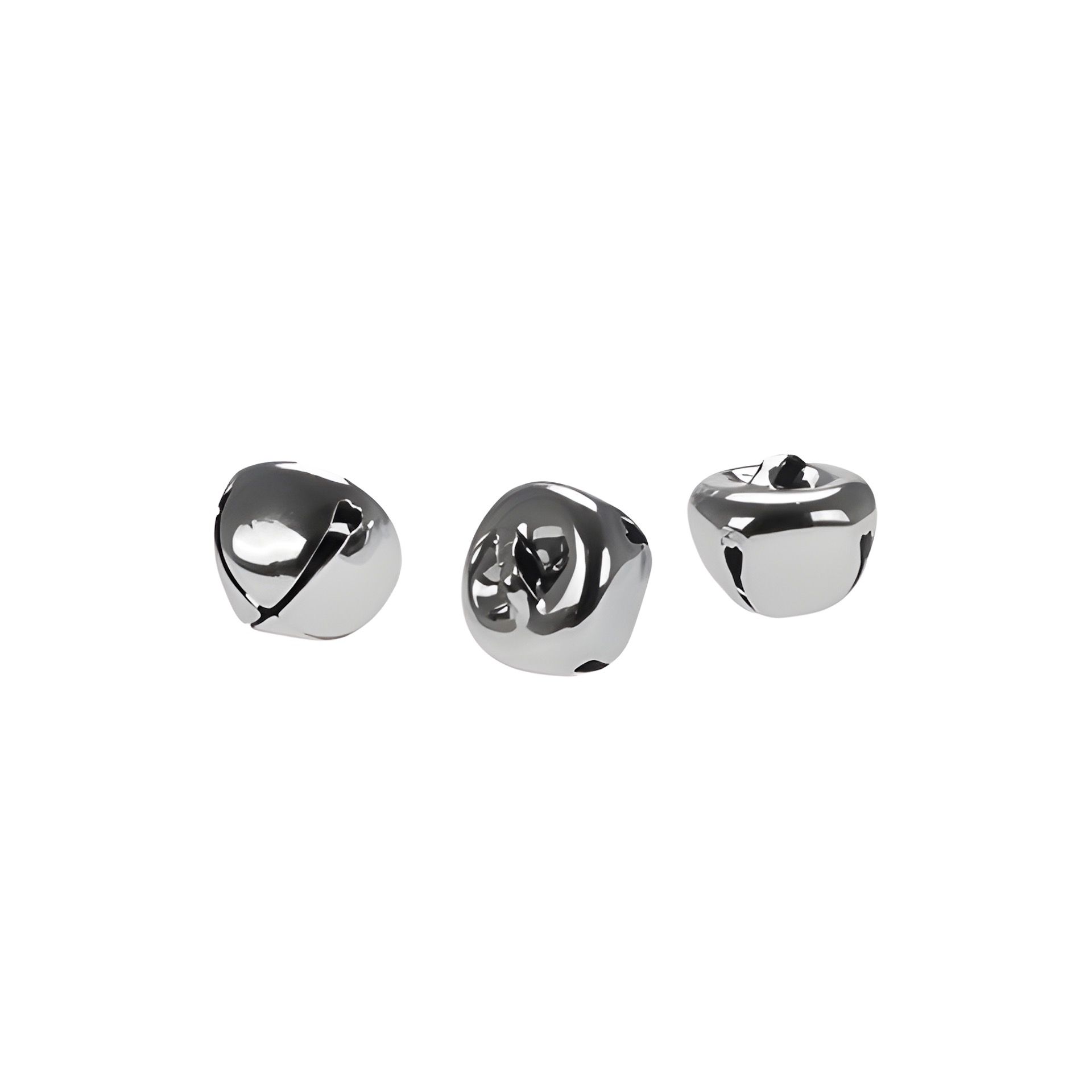 Glöckchen 1,5 cm, silber, 16 Stück