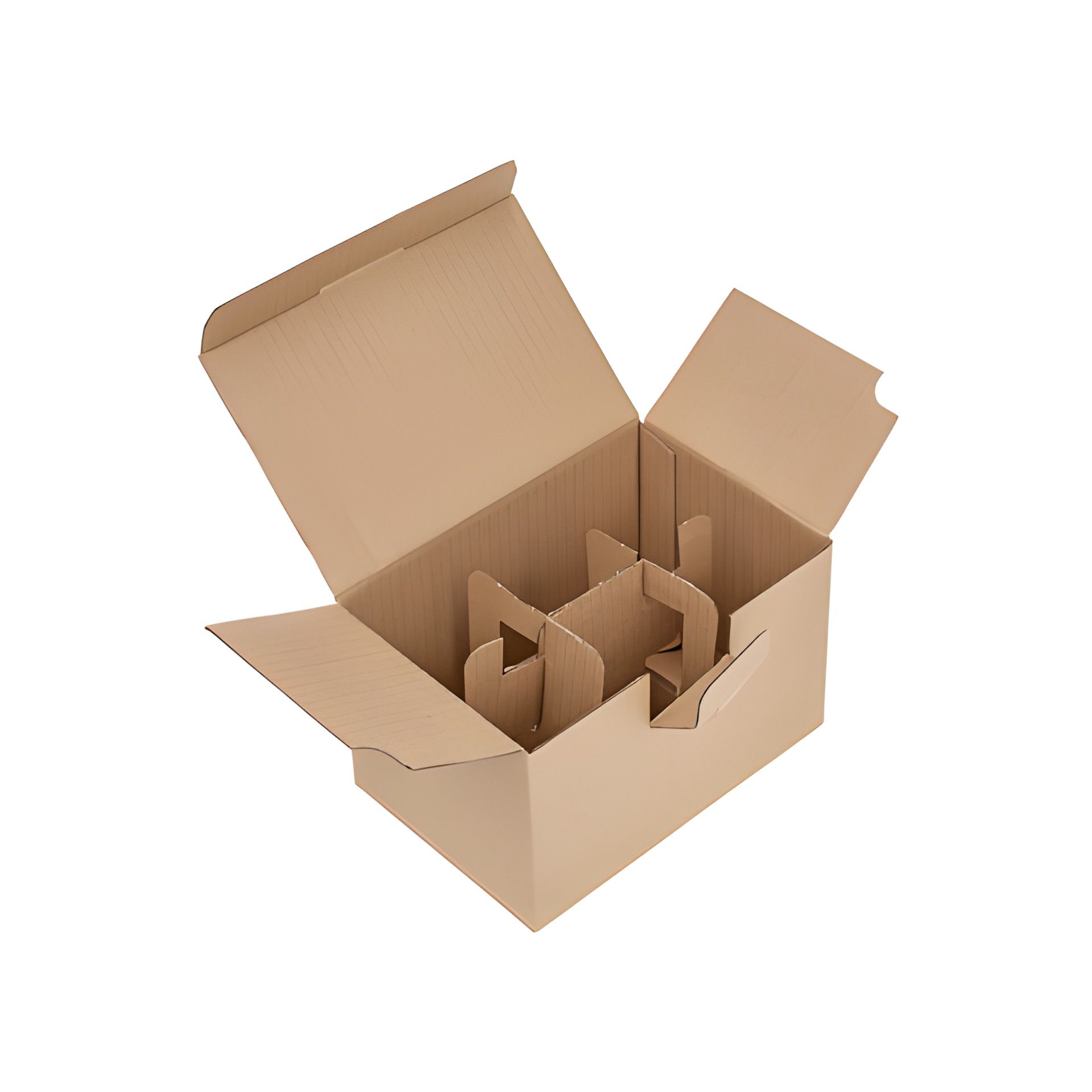 Automatikkarton 183 x 122 x 115 mm, 6er Gefache (Bündel, 10 Stück)