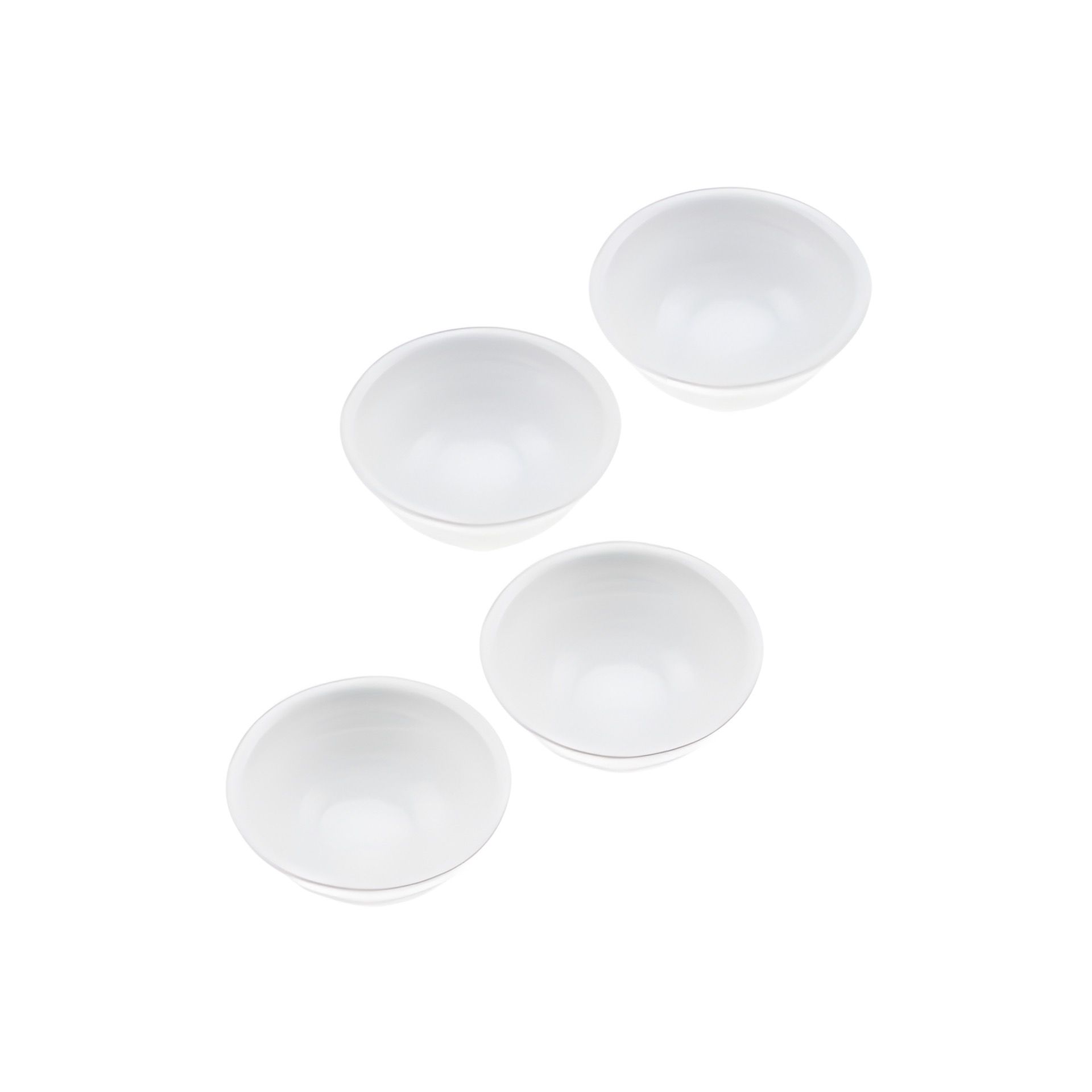 Servierschalen-Set Keramik weiß, 4-teilig