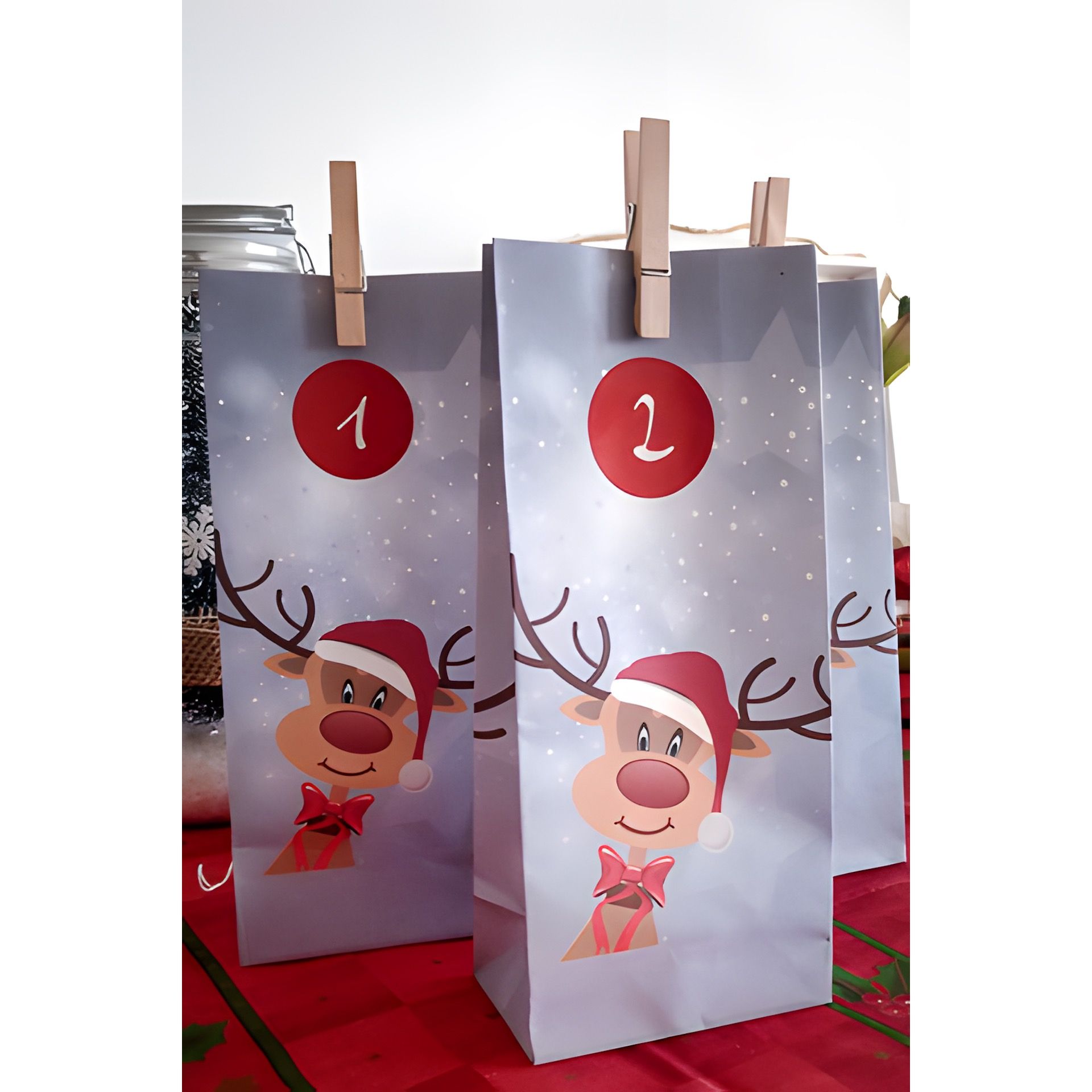 Adventskalender Set 'Rentier Ole', 72-teilig