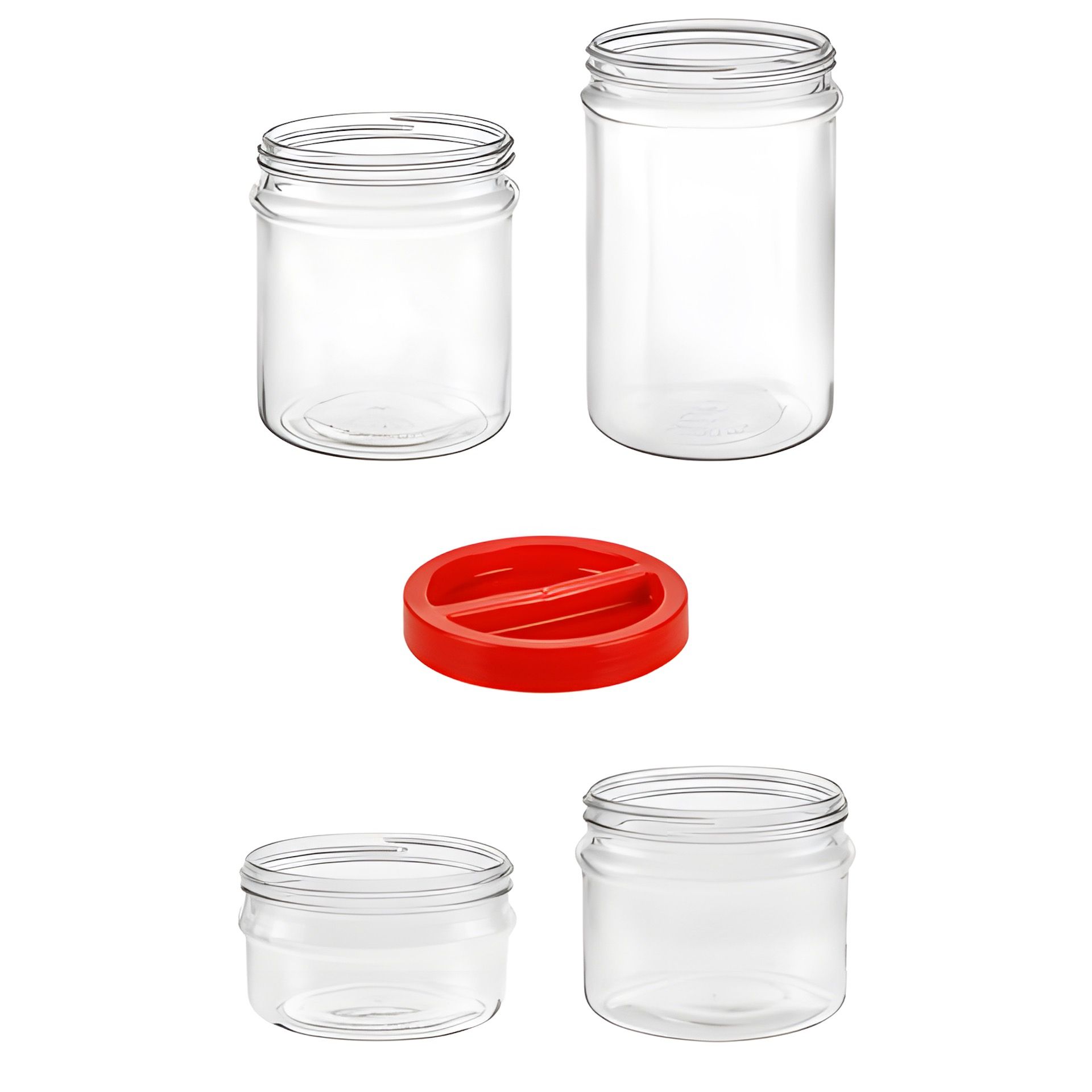 Schraubdeckel für Vorratsglas 'Ortes' 1,5 bis 5 Liter, rot