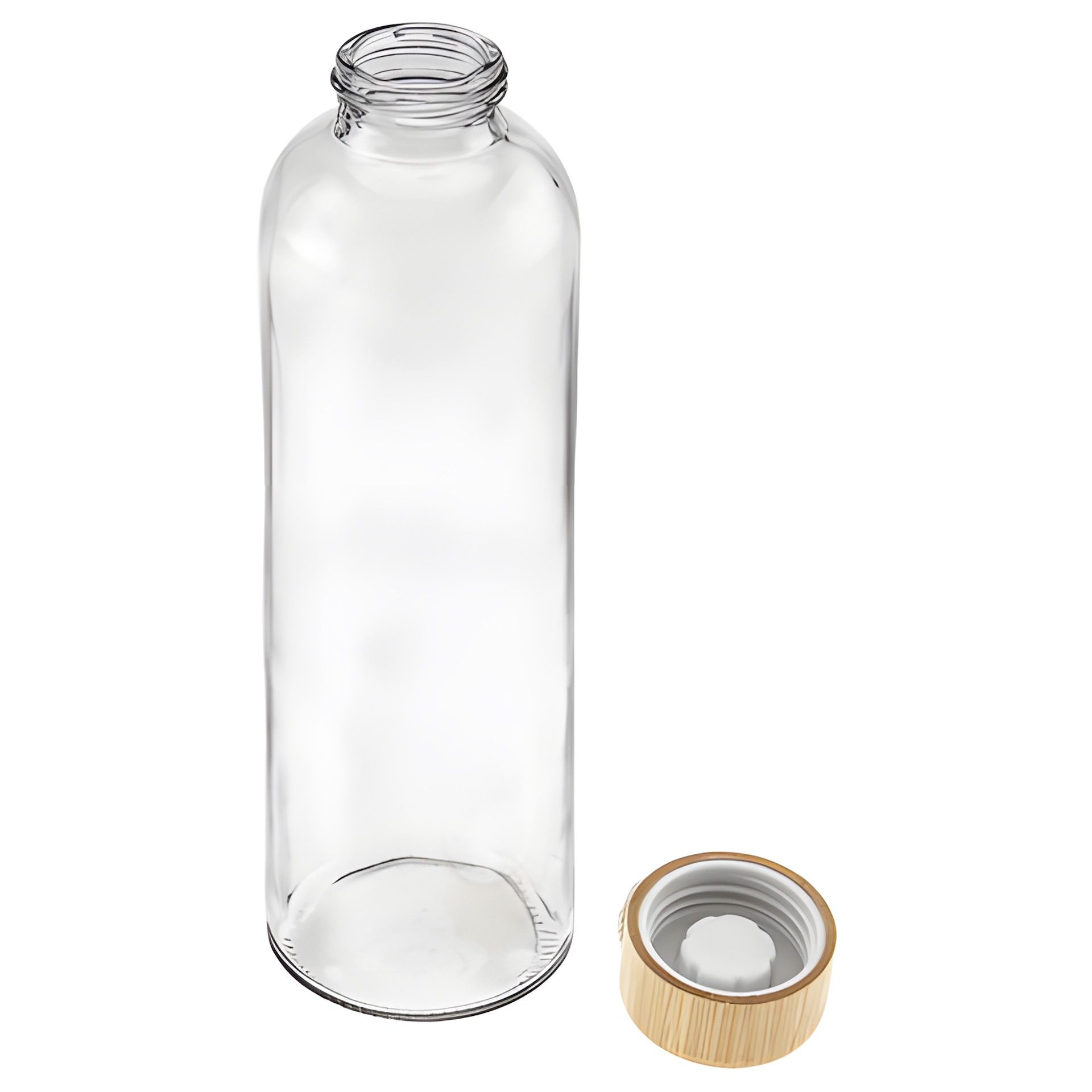 Glasflasche  700 ml mit Bambusdeckel