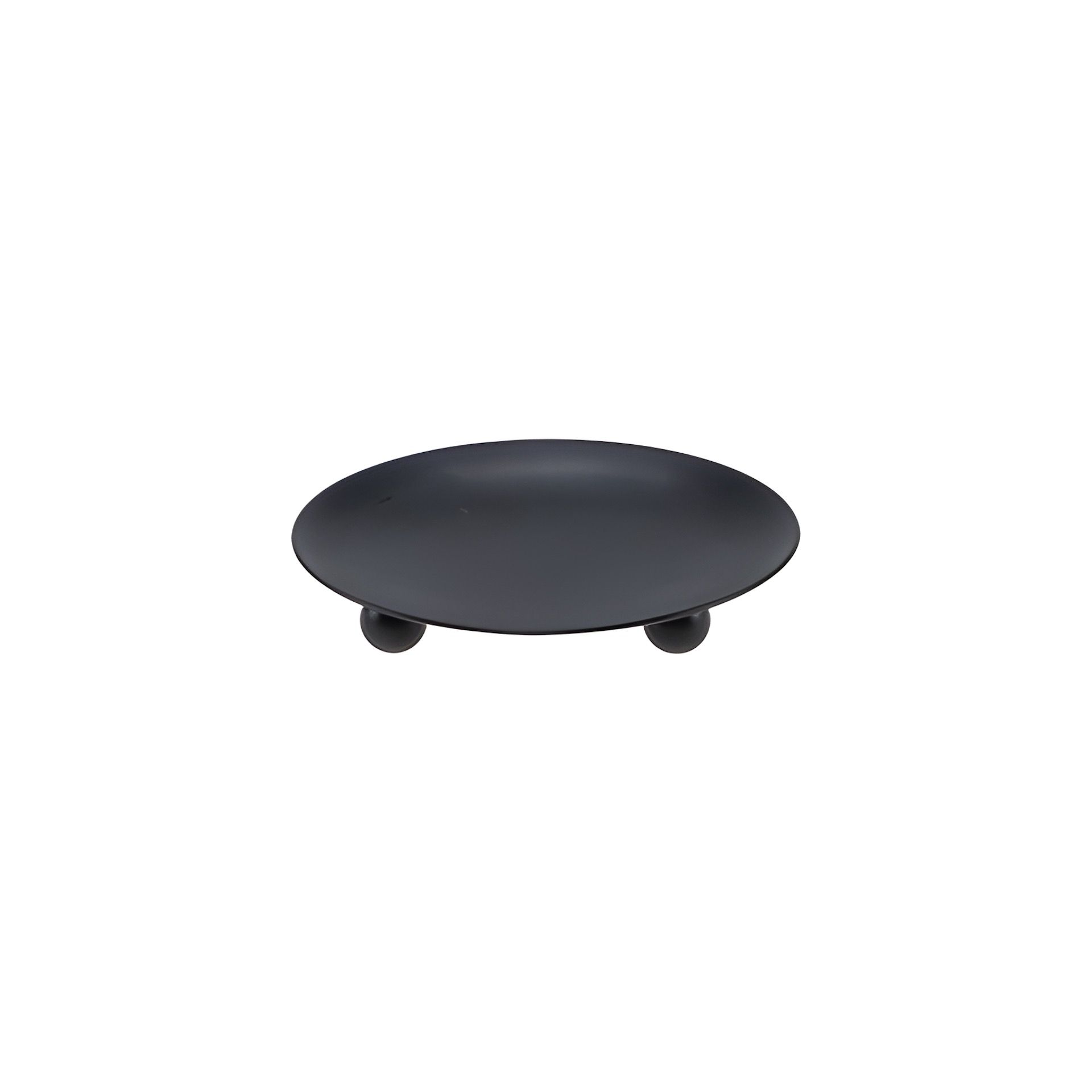 Kerzenständer flach, Ø 8,5 cm, schwarz