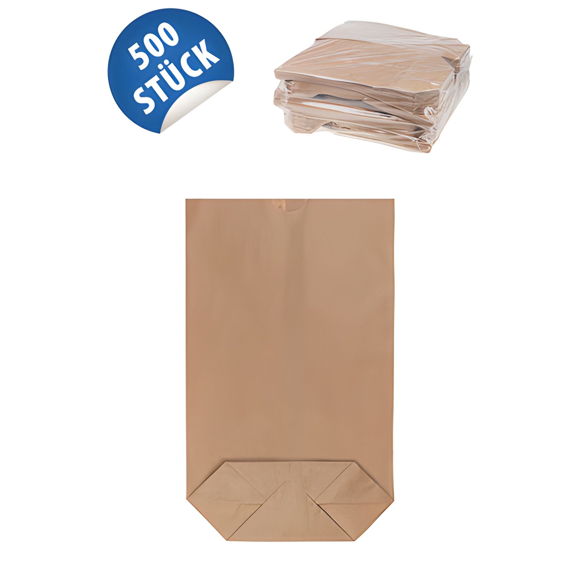 Papiertüte natron, groß, 500 Stück