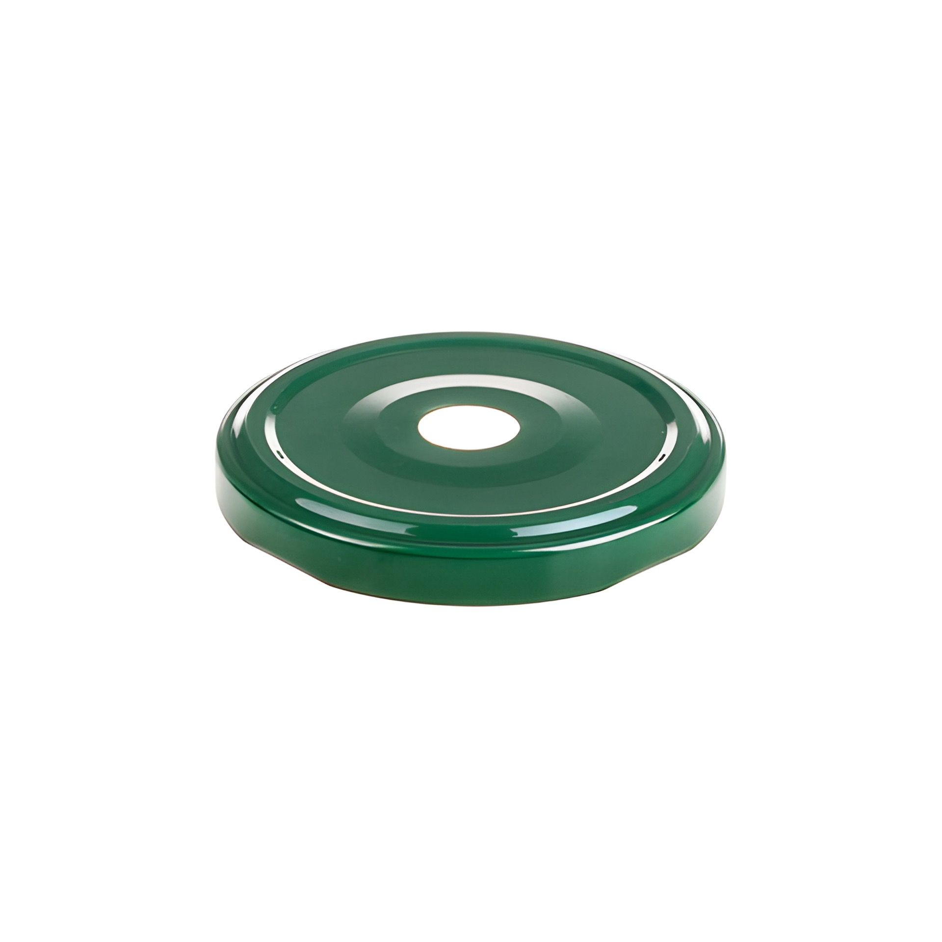 TO 63 Trinkhalmdeckel grün, Loch Ø 13 mm (Beutel, 50 Stück)