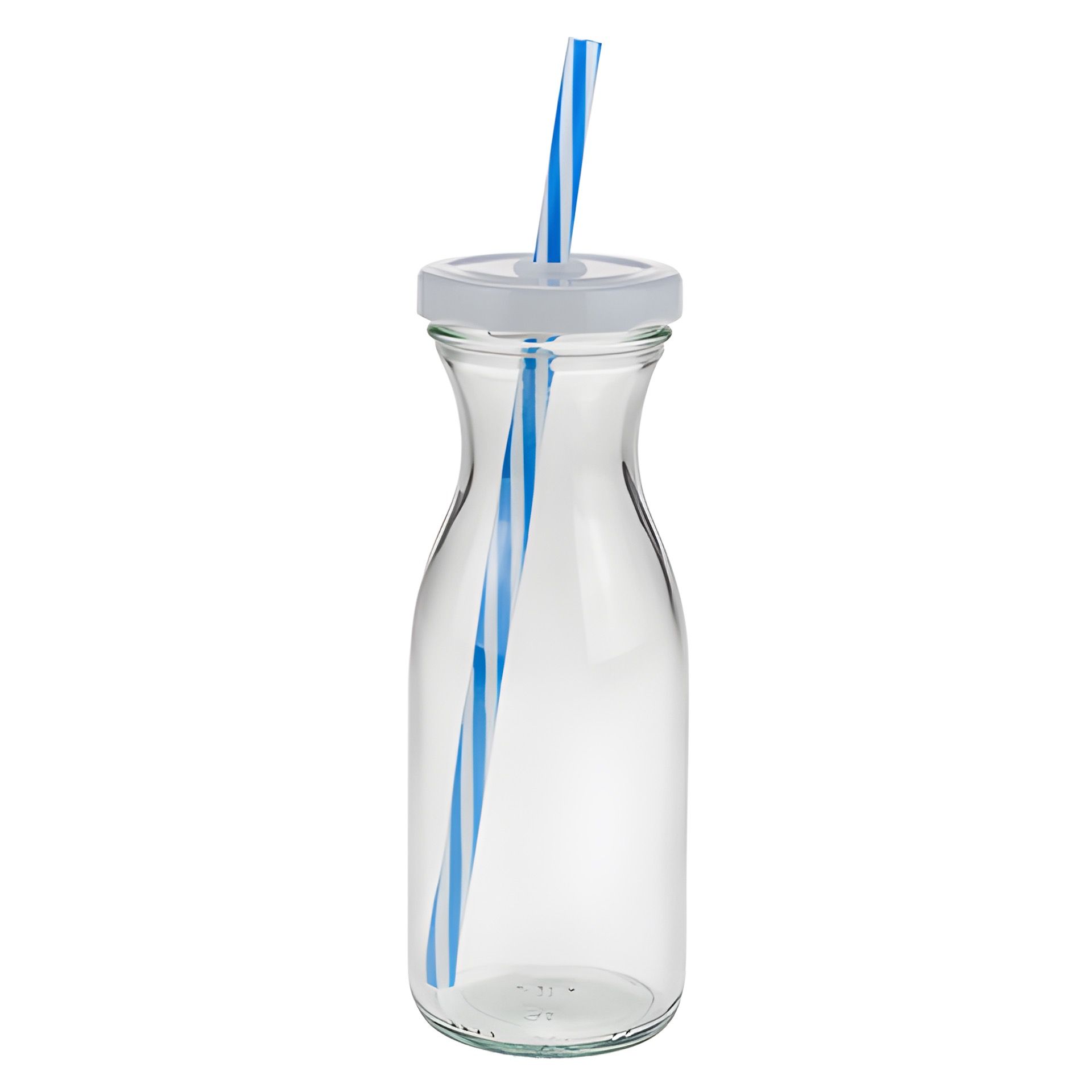 Trinkhalm wiederverwendbar 21 cm, Ø 7,5 mm, mehrfarbig, 24 Stück