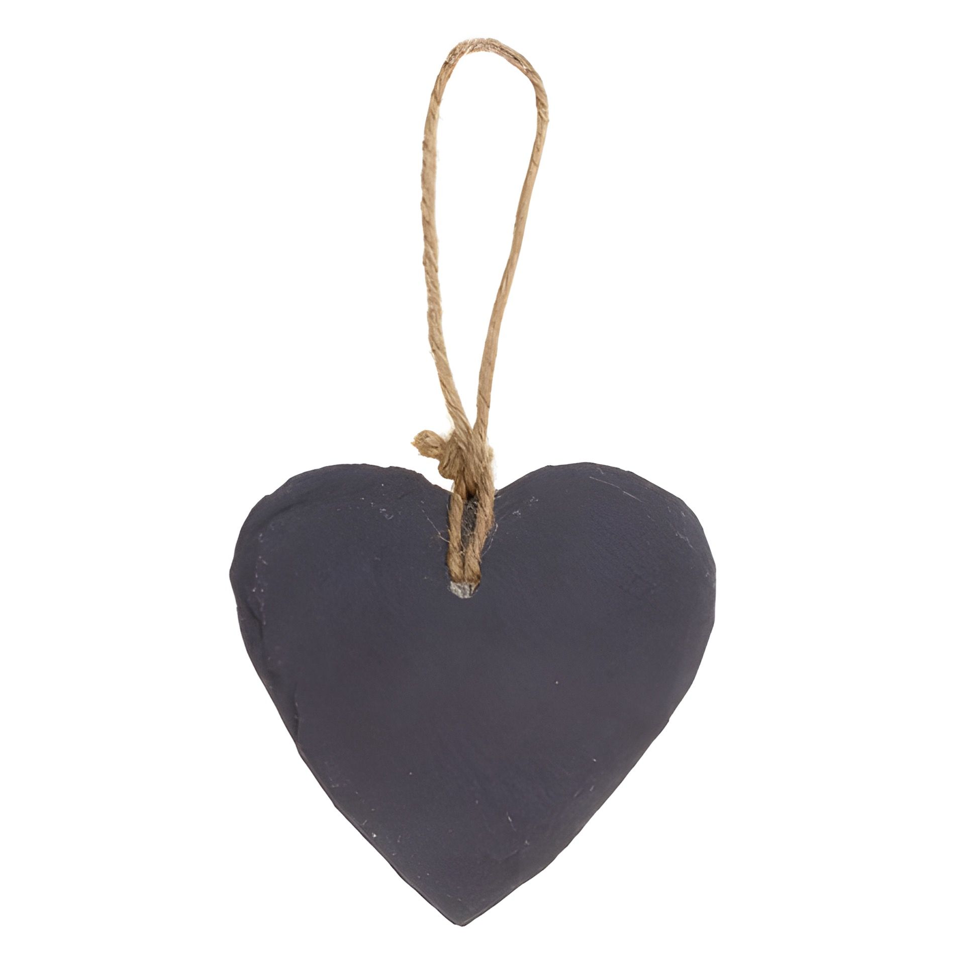 Anhänger 'Herz' aus Schiefer 8 cm (Karton, 30 Stück)