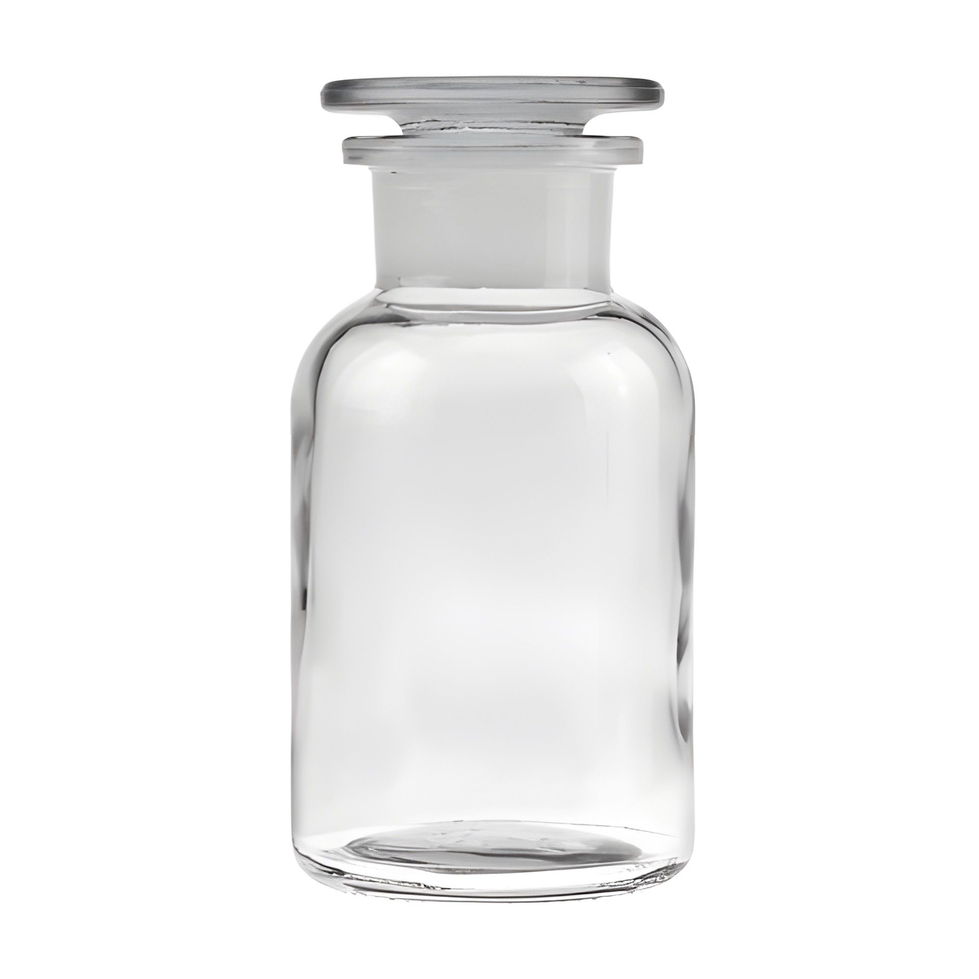 Apothekerflasche mit Glasstopfen  250 ml weiß