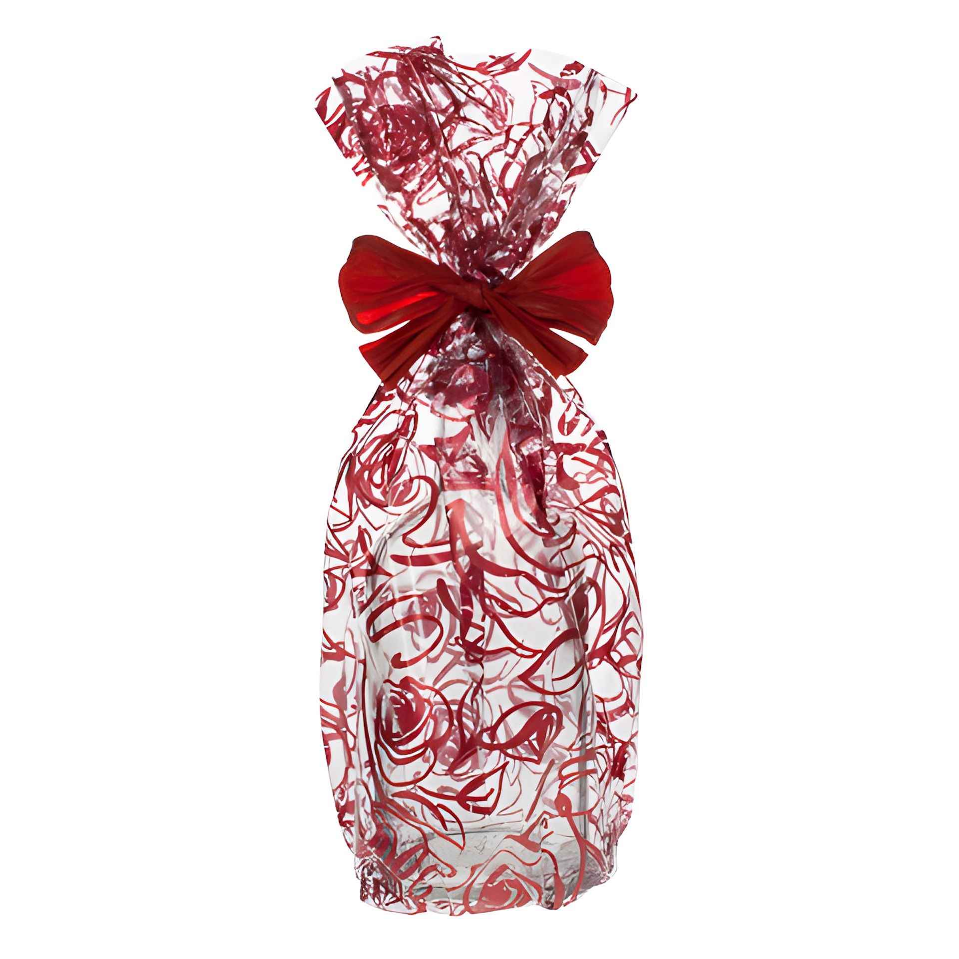 Schmuckbeutel 'Rosen' 15 x 25 cm rot, 10 Stück