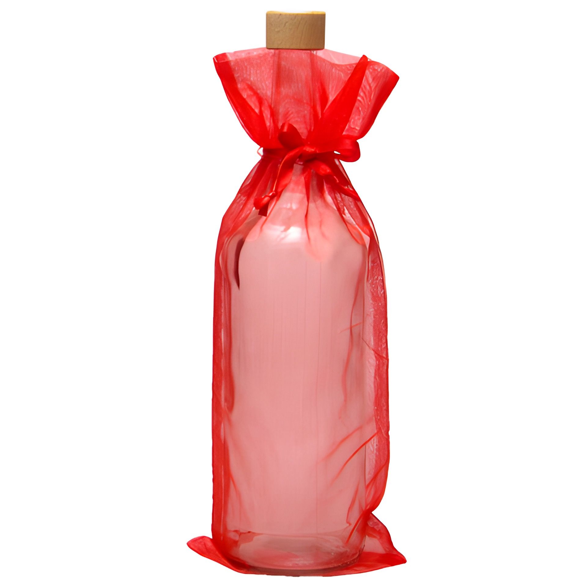 Organzatasche rot, 15 x 35 cm