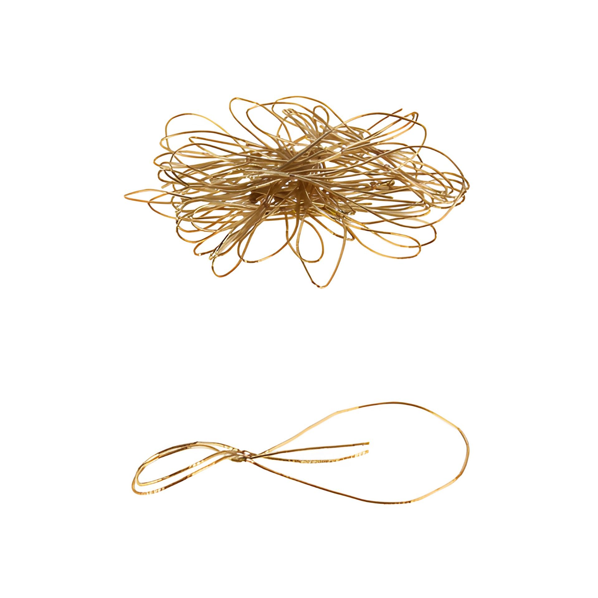 Textilschlaufen gold -  100er Pack