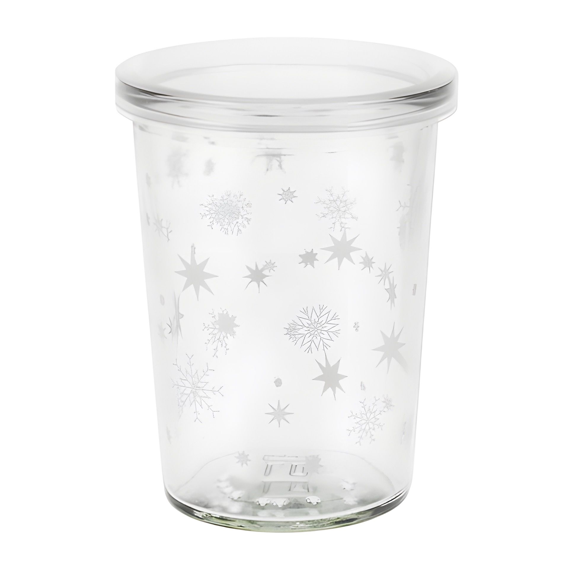Becherglas 150 ml 'Sterne weiß'