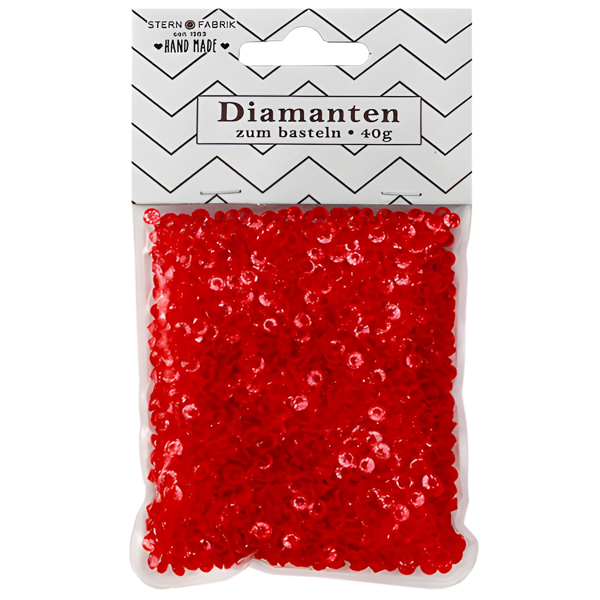 Streudeko 'Diamanten' rot 40 g