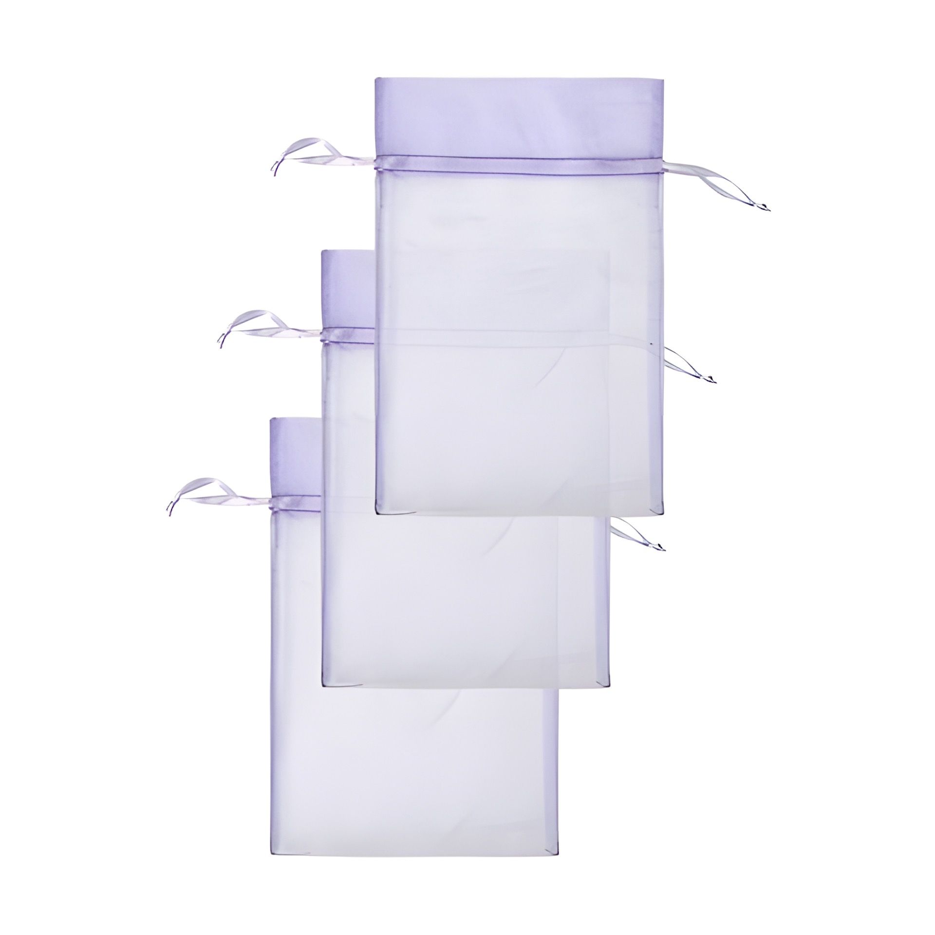 Chiffonbeutel 15 x 24 cm, flieder, 3 Stück