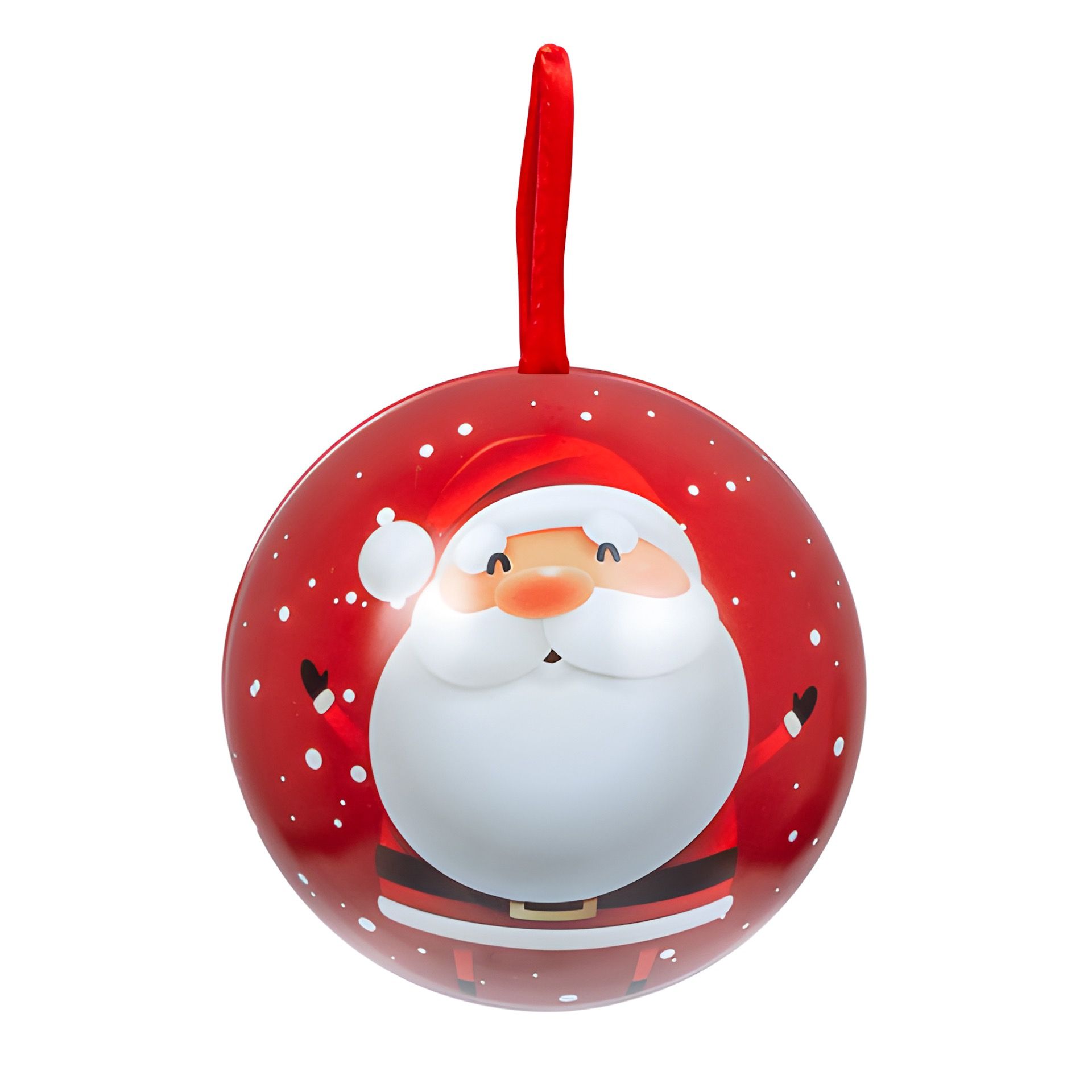 Weihnachtskugel zum Befüllen 'Weihnachtsmann'