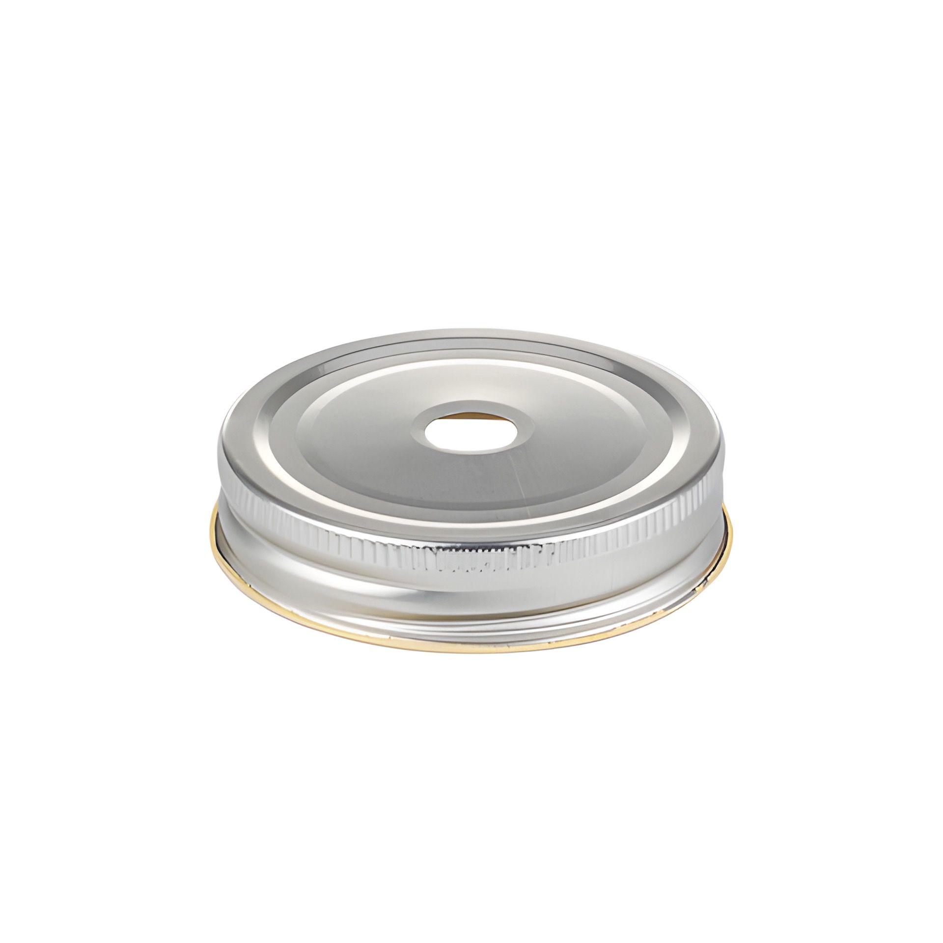 CT 70 Trinkhalmdeckel silber, Loch Ø 13 mm