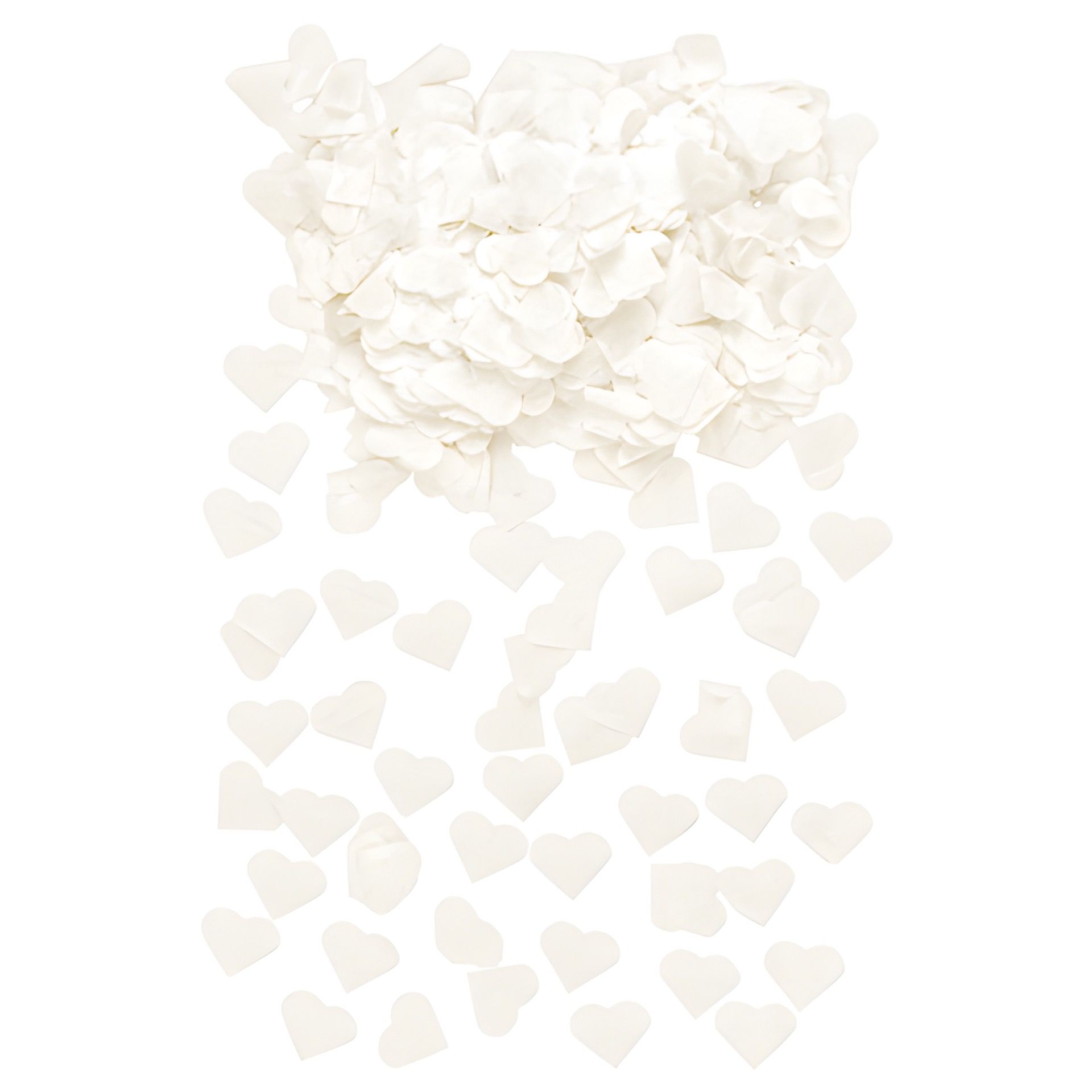 Streudeko 'Herz' aus Papier weiß, 10 g