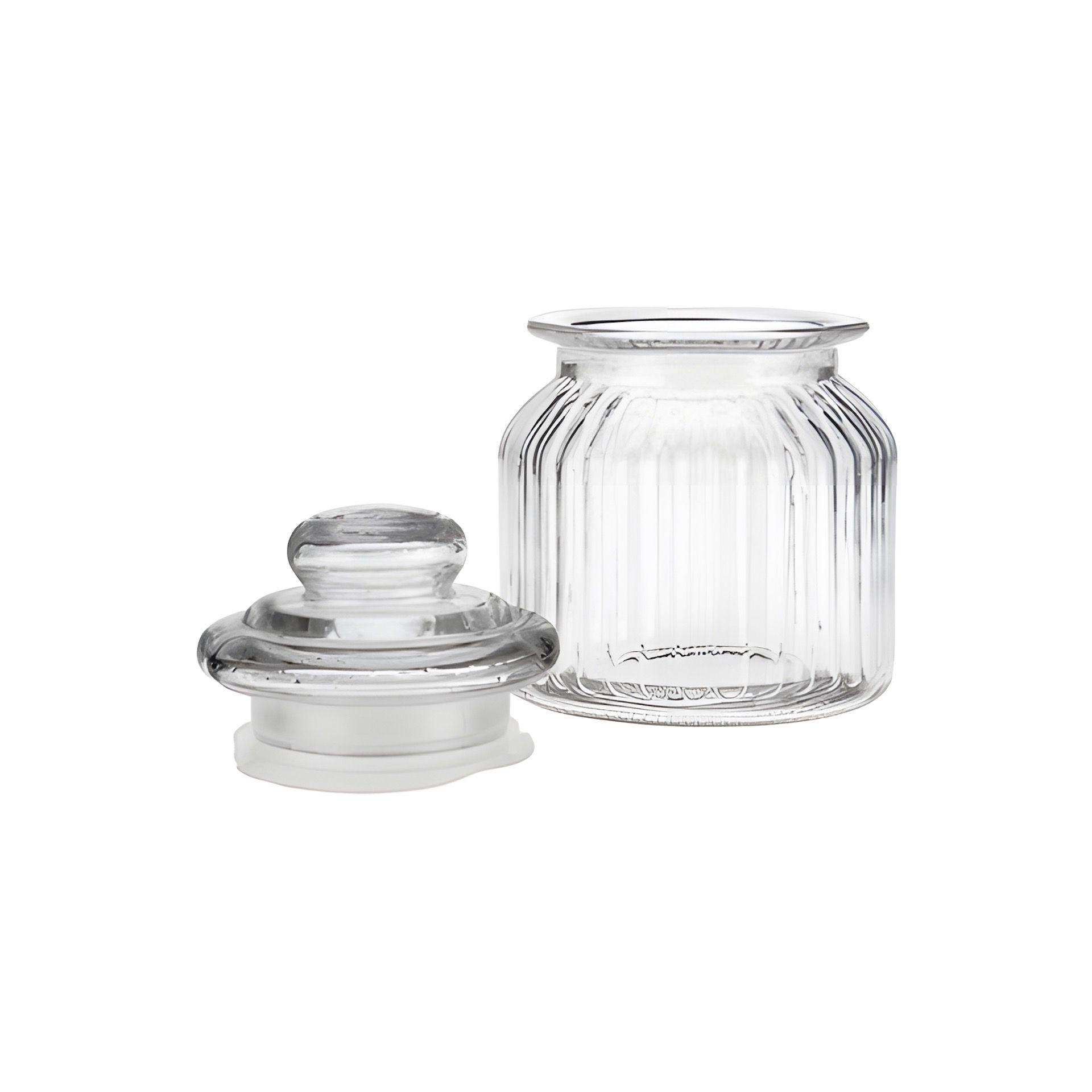 Vorratsglas mit Facetten  650 ml